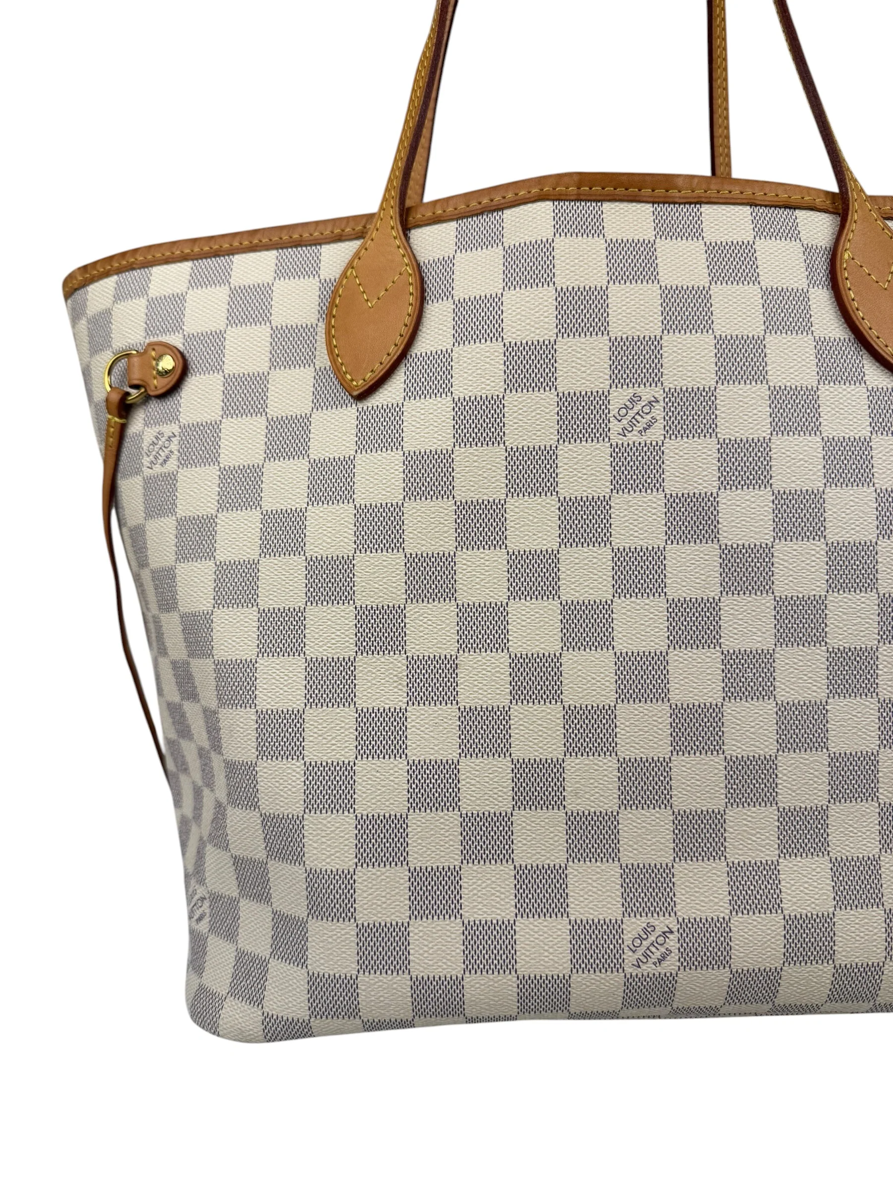 Louis Vuitton Damier Azur Neverfull MM w/ Pouch - Image 4