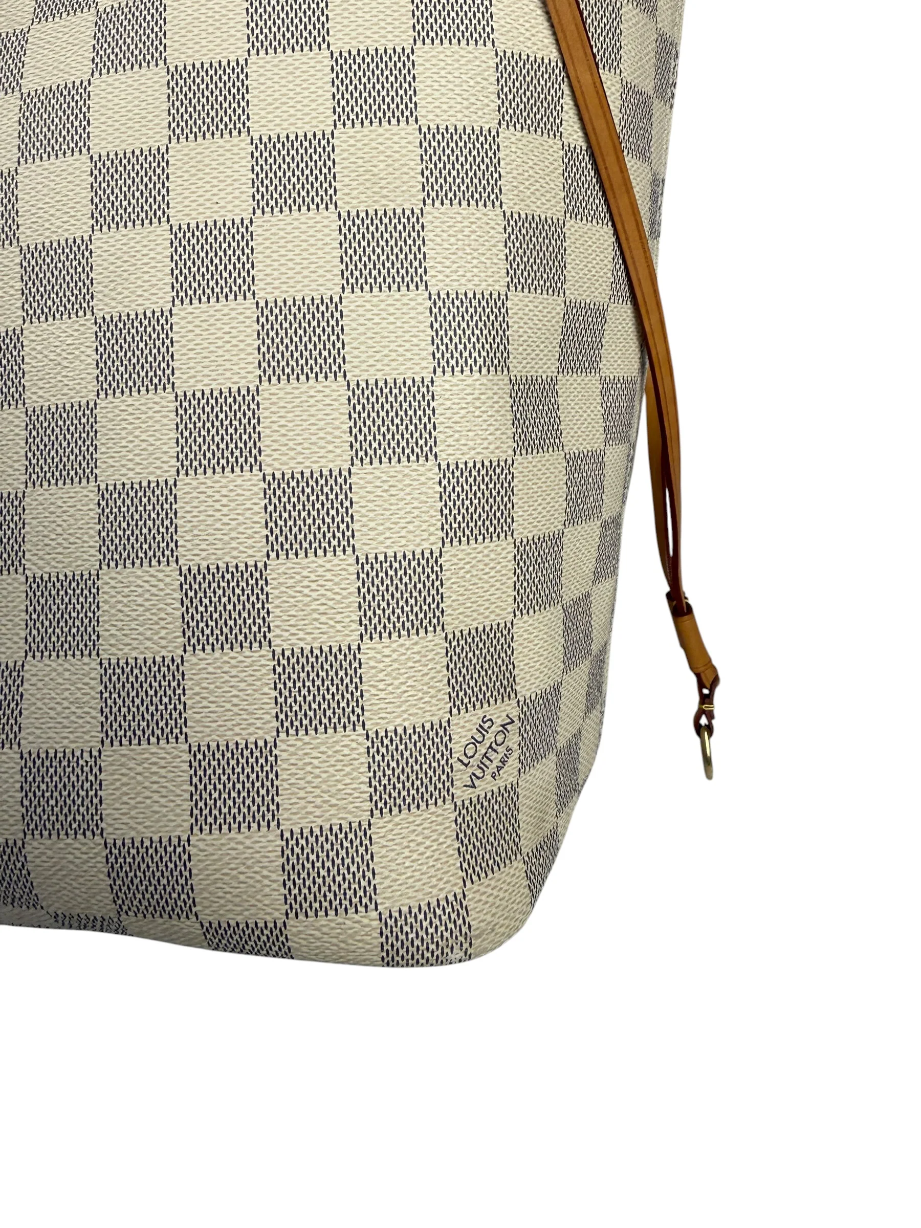 Louis Vuitton Damier Azur Neverfull MM w/ Pouch - Image 5