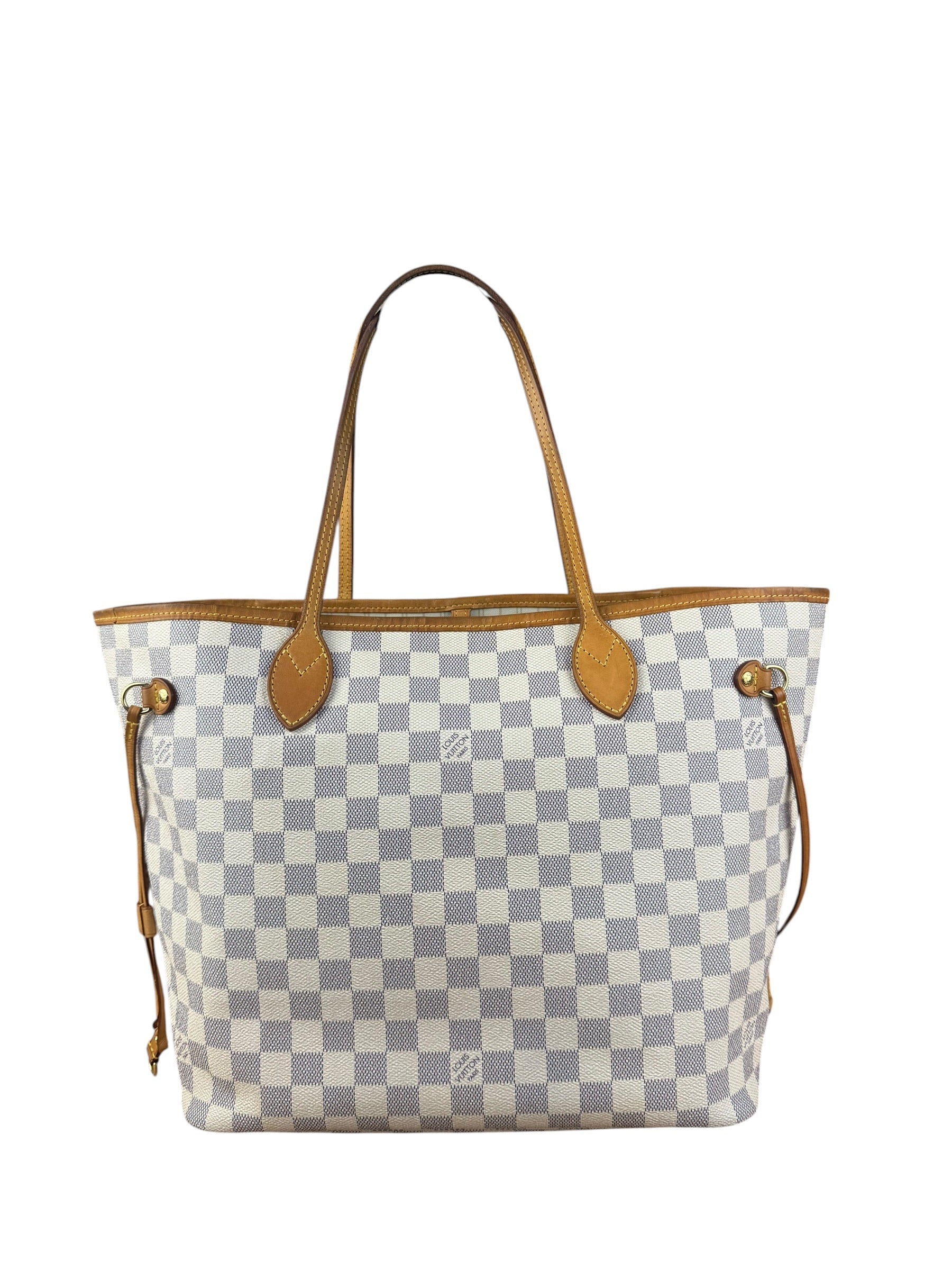 Louis Vuitton Damier Azur Neverfull MM w/ Pouch - Image 3