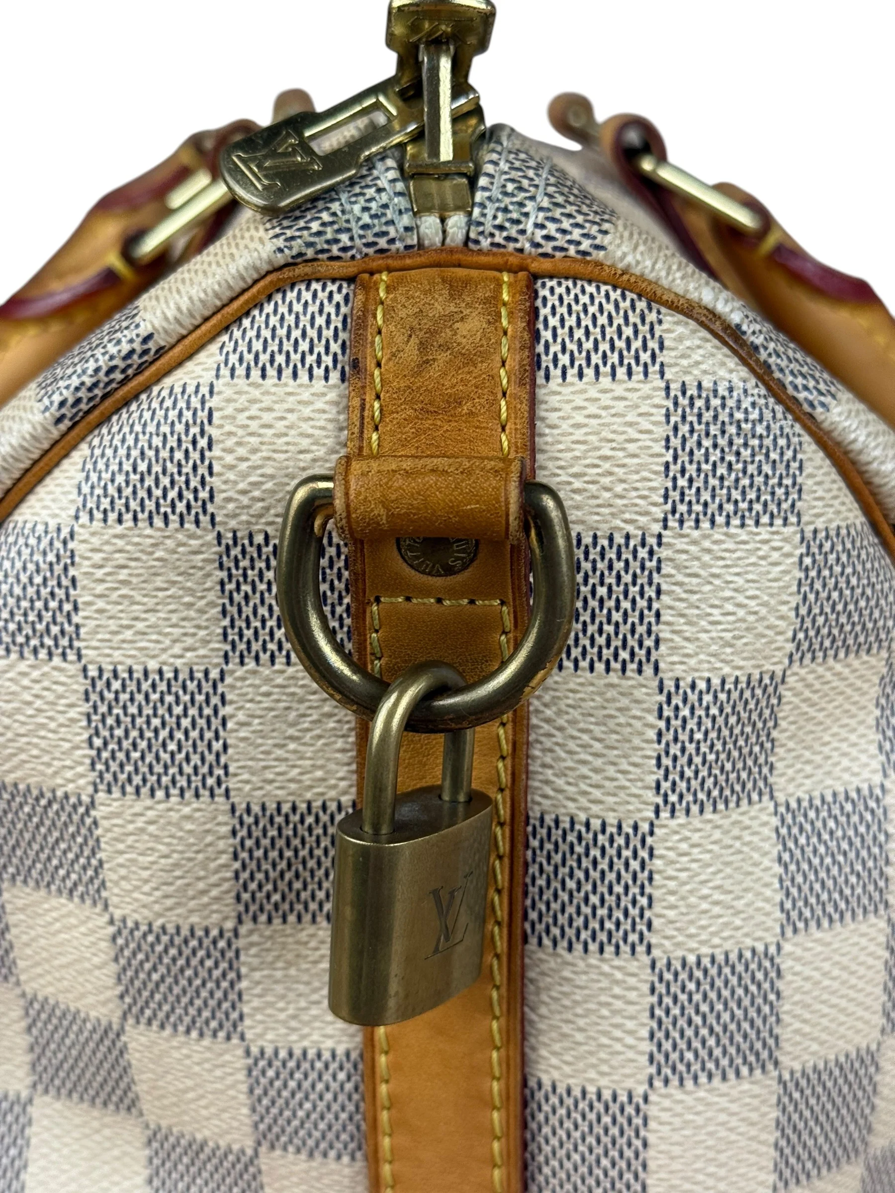 Louis Vuitton Damier Azur Speedy Bandouliere 30 - Image 9