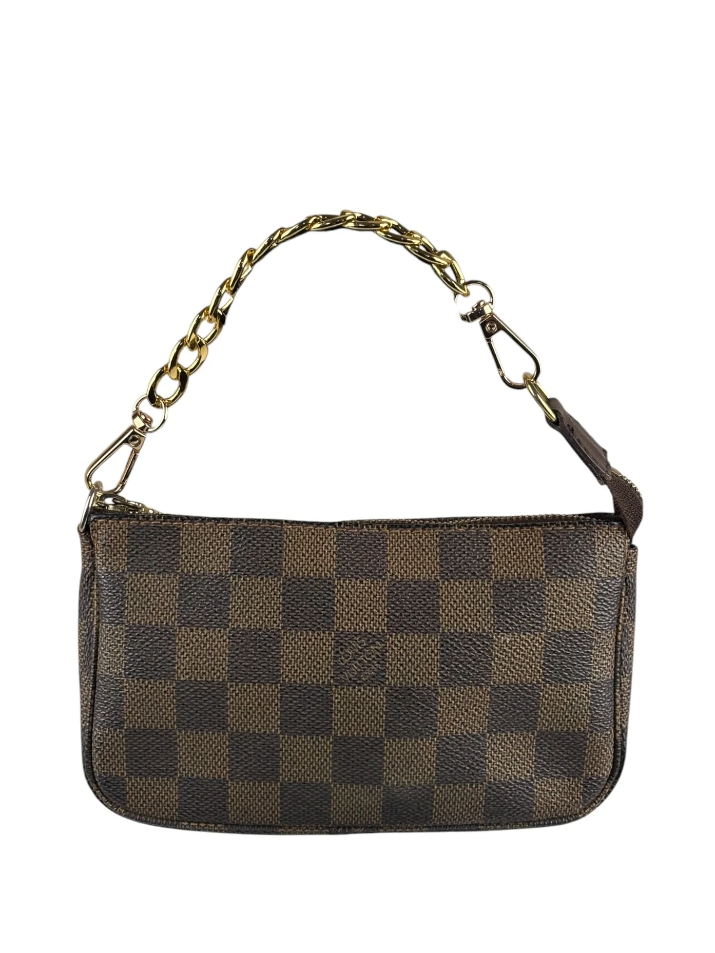 Louis Vuitton Damier Ebene Mini Pochette (Replacement Chain)
