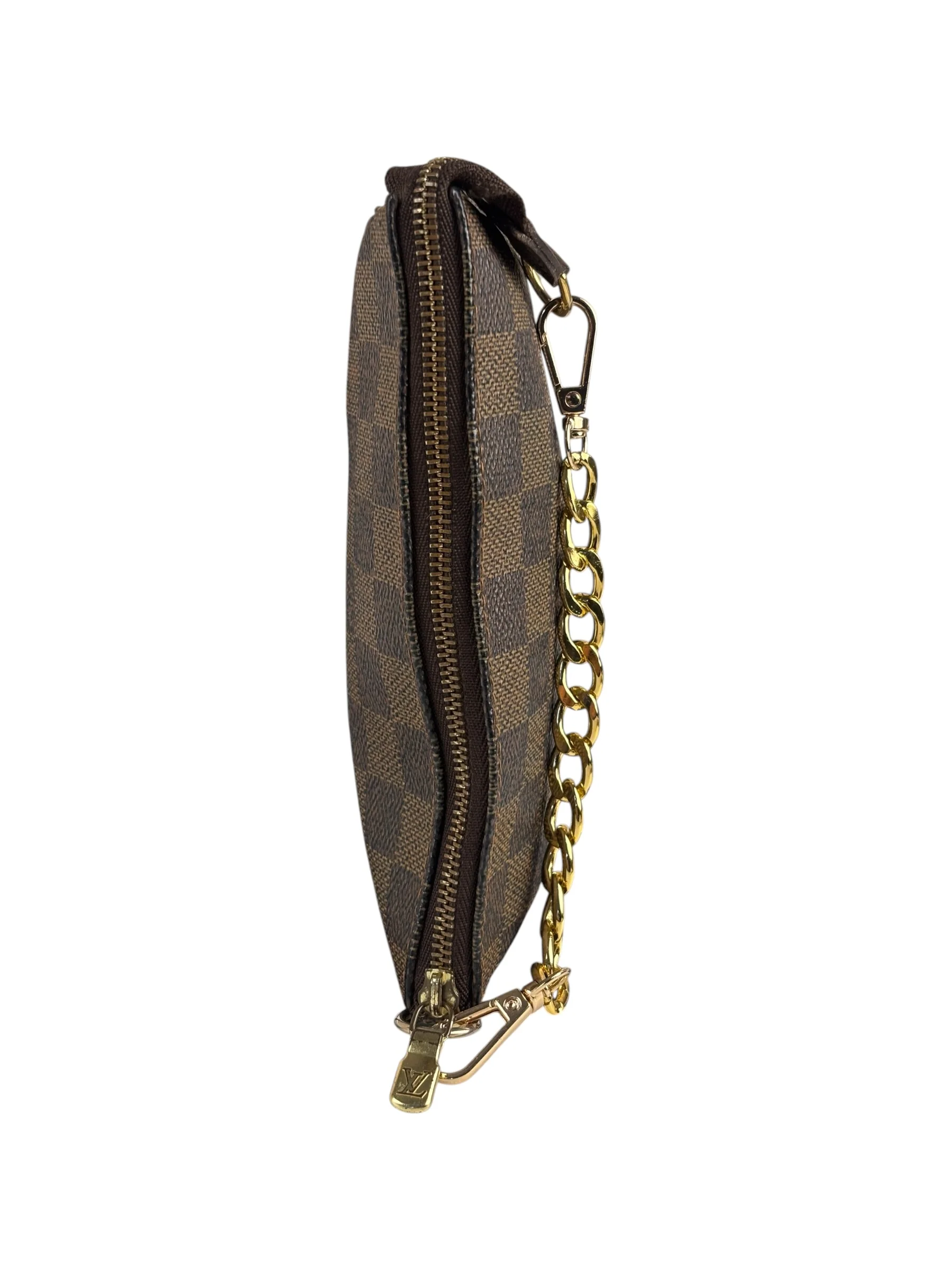 Louis Vuitton Damier Ebene Mini Pochette (Replacement Chain) - Image 16