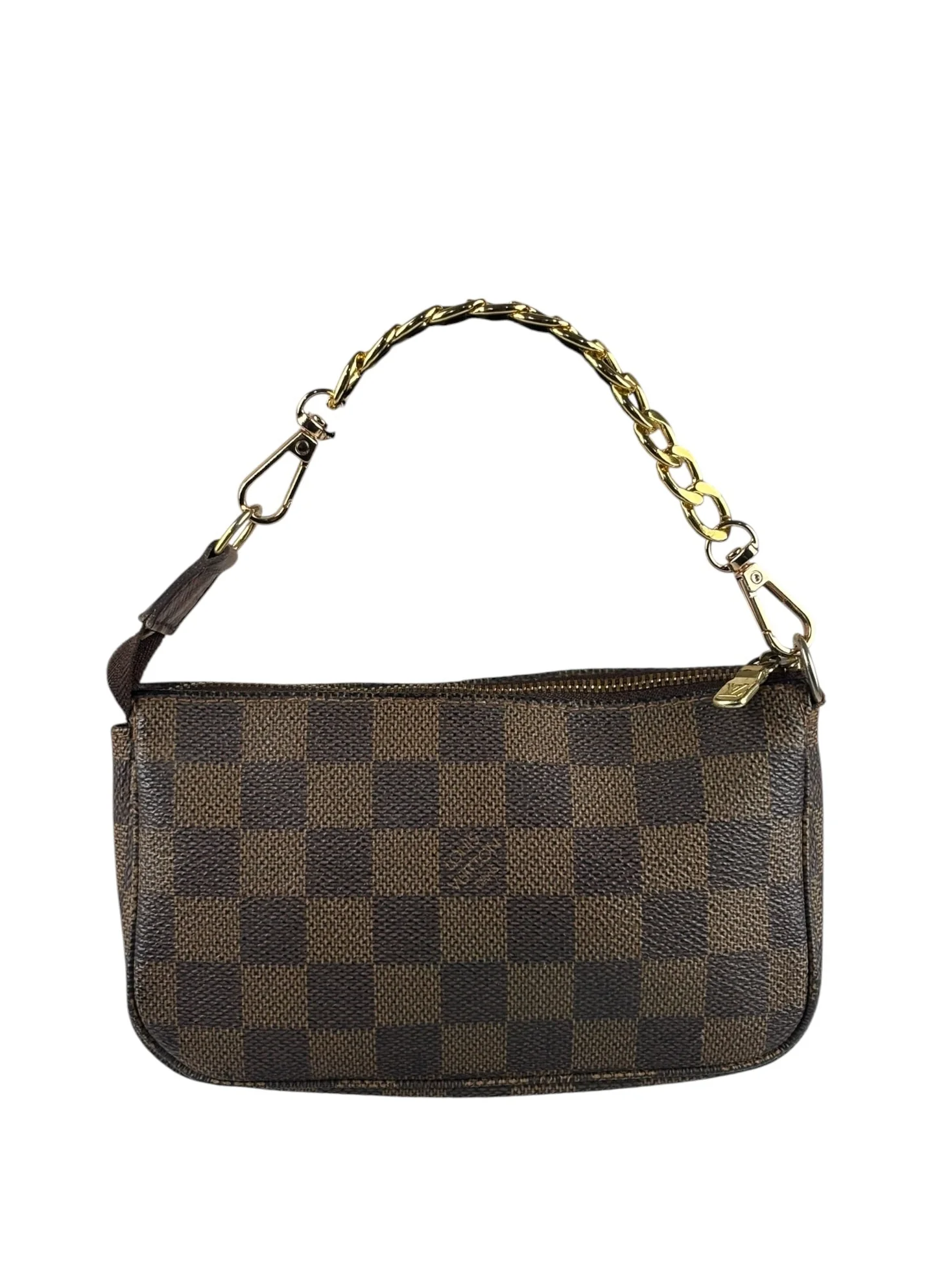 Louis Vuitton Damier Ebene Mini Pochette (Replacement Chain) - Image 2