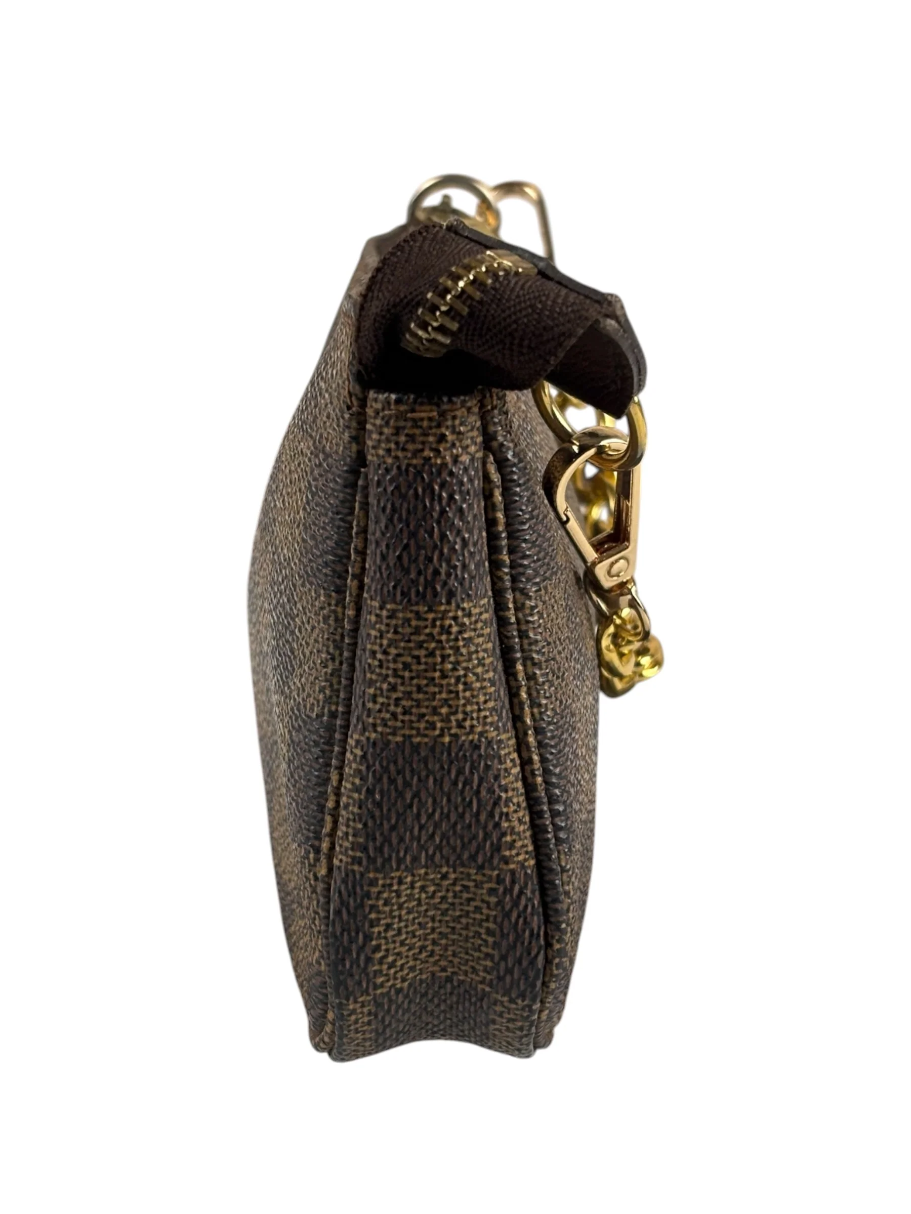 Louis Vuitton Damier Ebene Mini Pochette (Replacement Chain) - Image 4