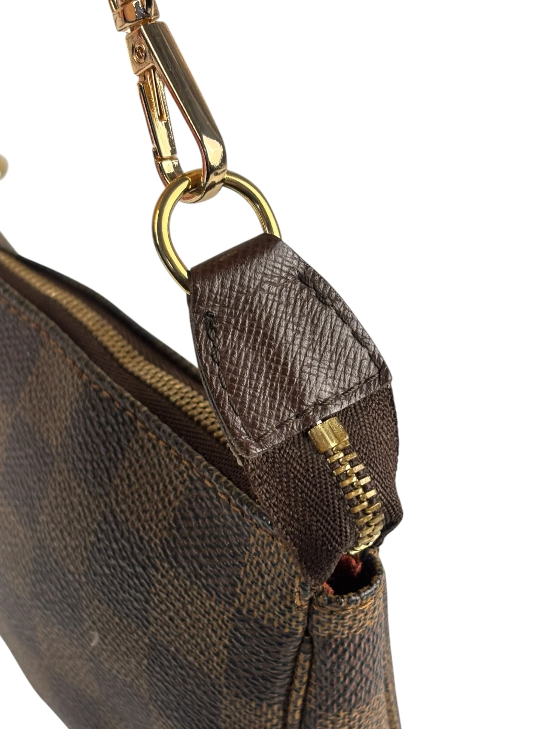 Louis Vuitton Damier Ebene Mini Pochette (Replacement Chain) - Image 5