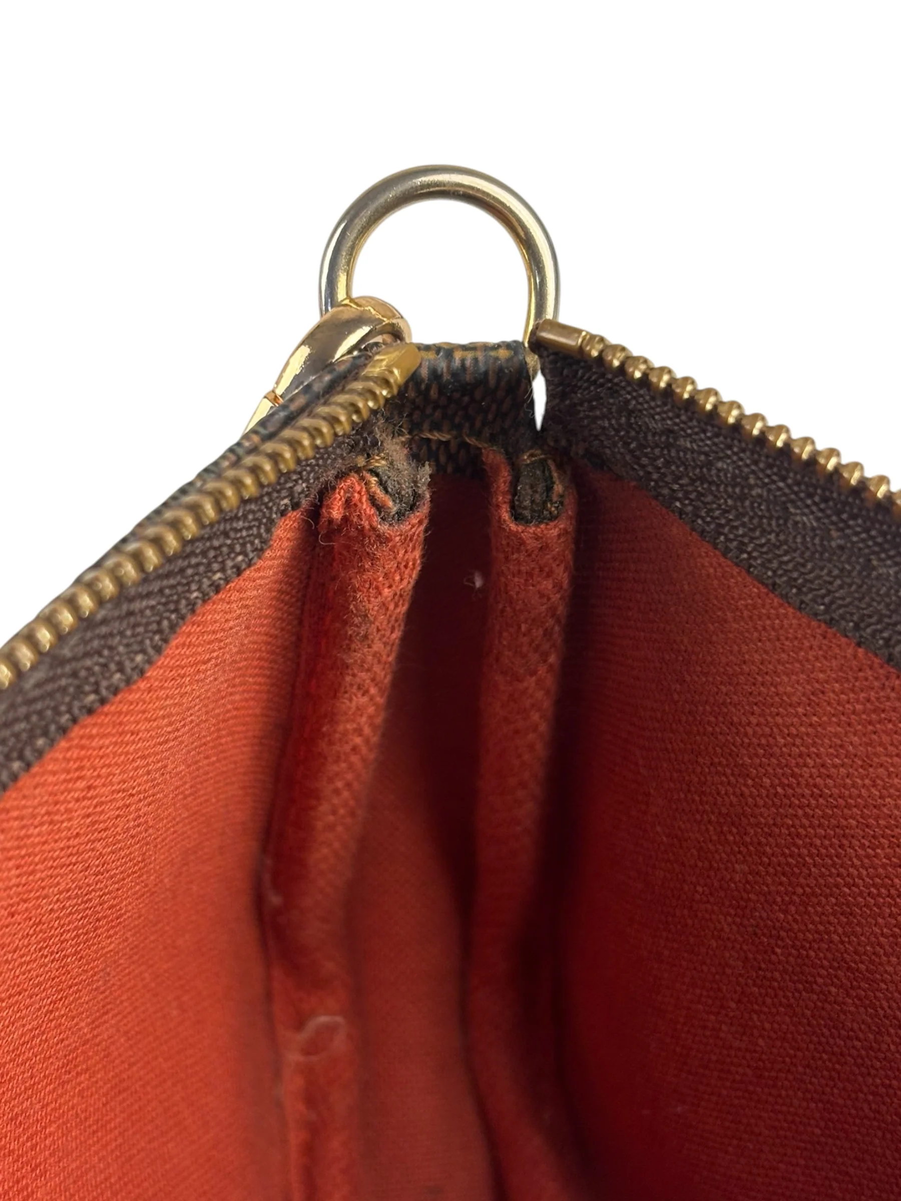 Louis Vuitton Damier Ebene Mini Pochette (Replacement Chain) - Image 9