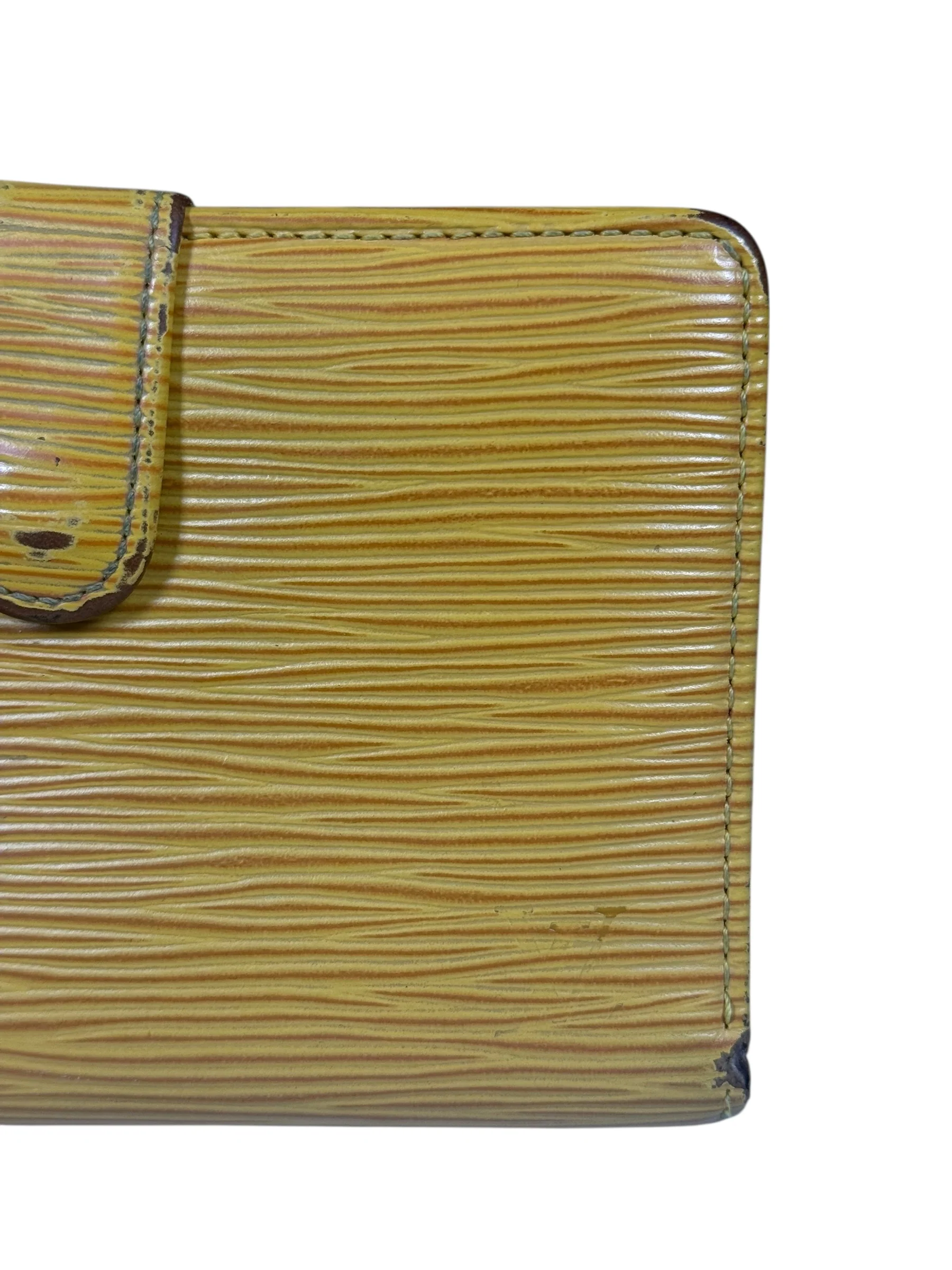 Louis Vuitton Epi Kiss Lock Wallet Yellow - Image 3