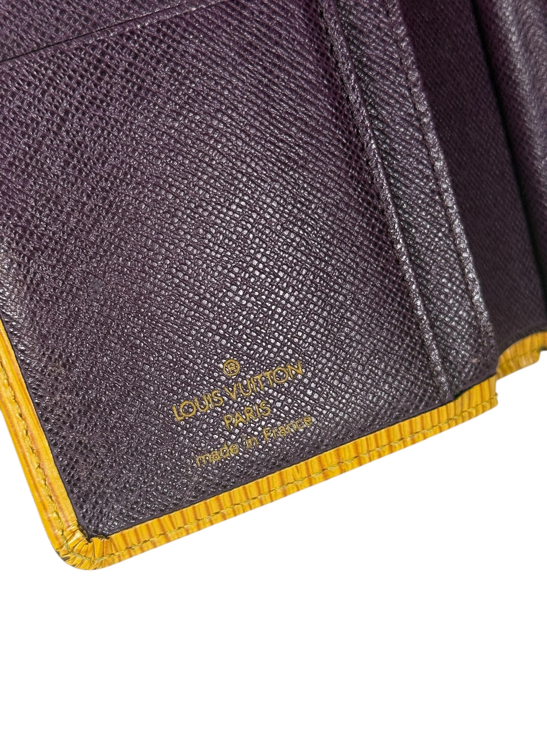 Louis Vuitton Epi Kiss Lock Wallet Yellow - Image 9