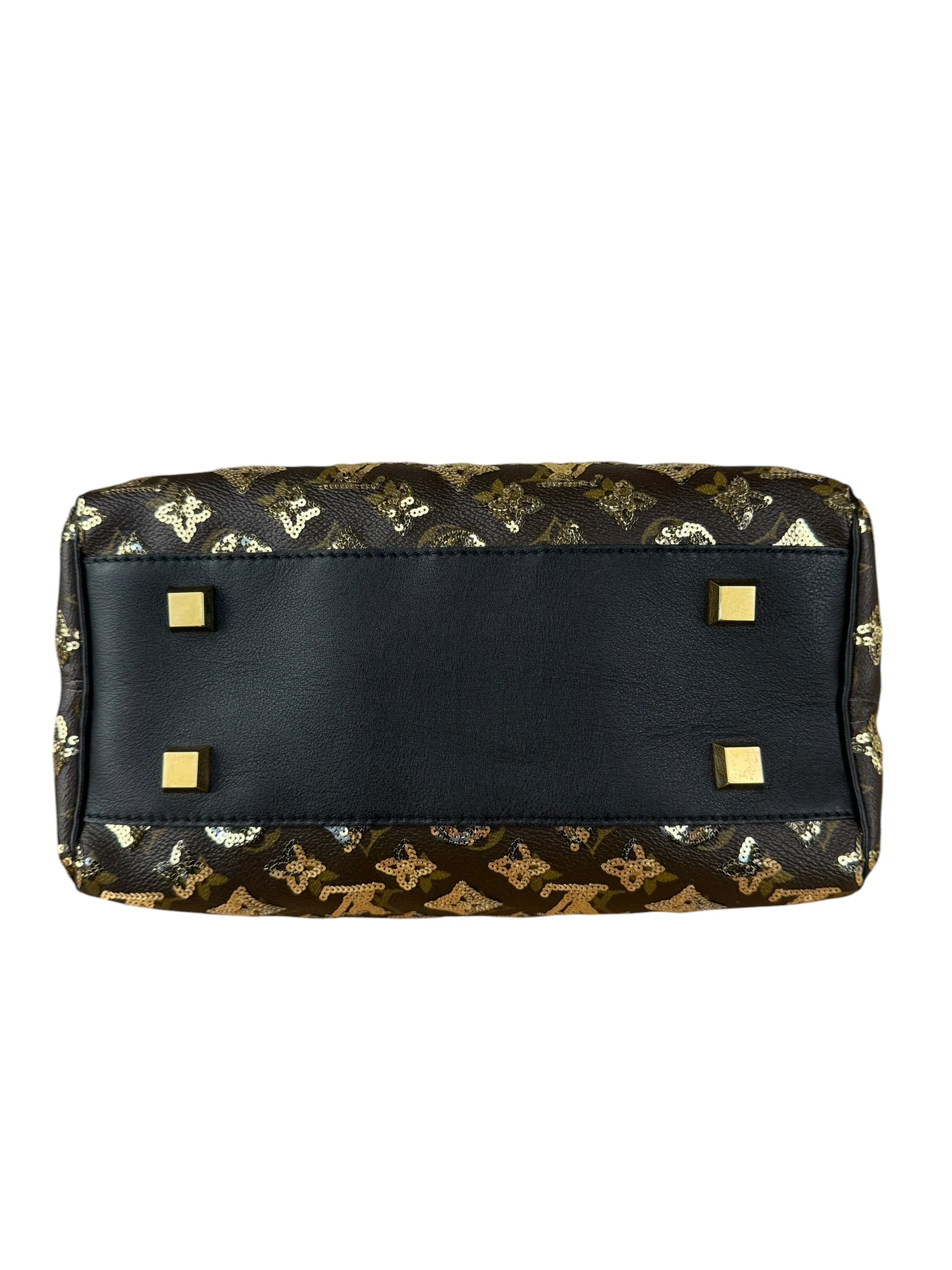 Louis Vuitton Gold Sequins Monogram Speedy Eclipse 30 - Image 12