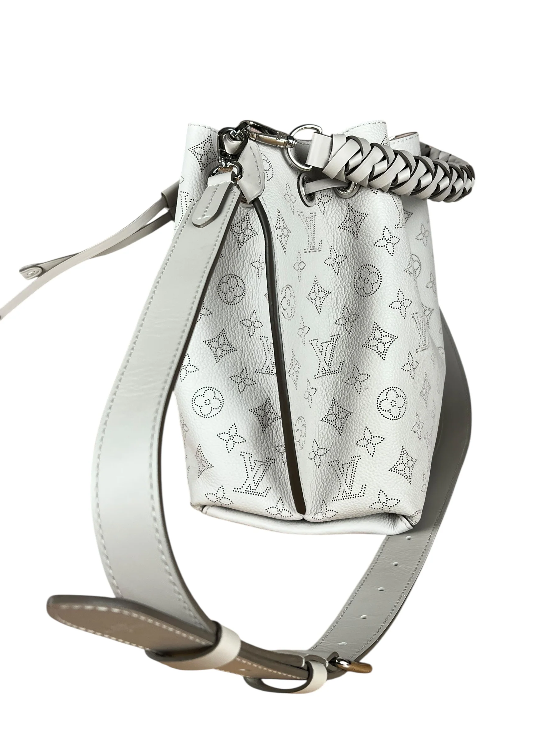 Louis Vuitton Leather Muria Bucket Bag - Image 10