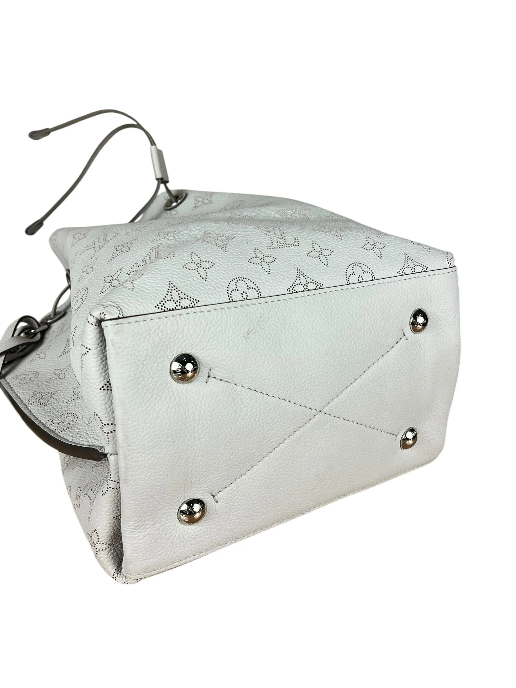Louis Vuitton Leather Muria Bucket Bag - Image 9