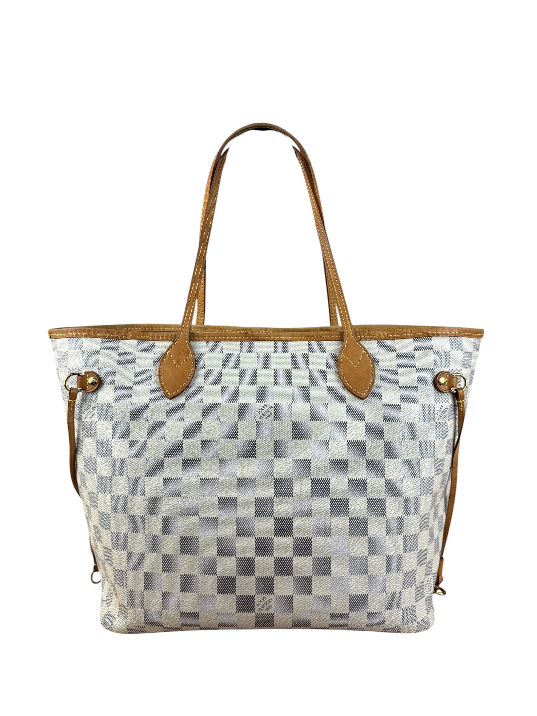 Louis Vuitton Neverfull MM Damier Azure Rose Interior w/ Pouch - Image 11