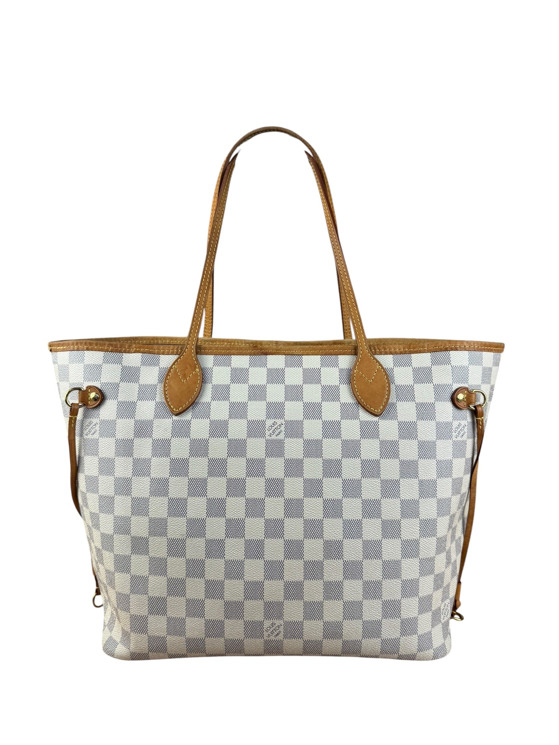 Louis Vuitton Neverfull MM Damier Azure Rose Interior w/ Pouch - Image 13