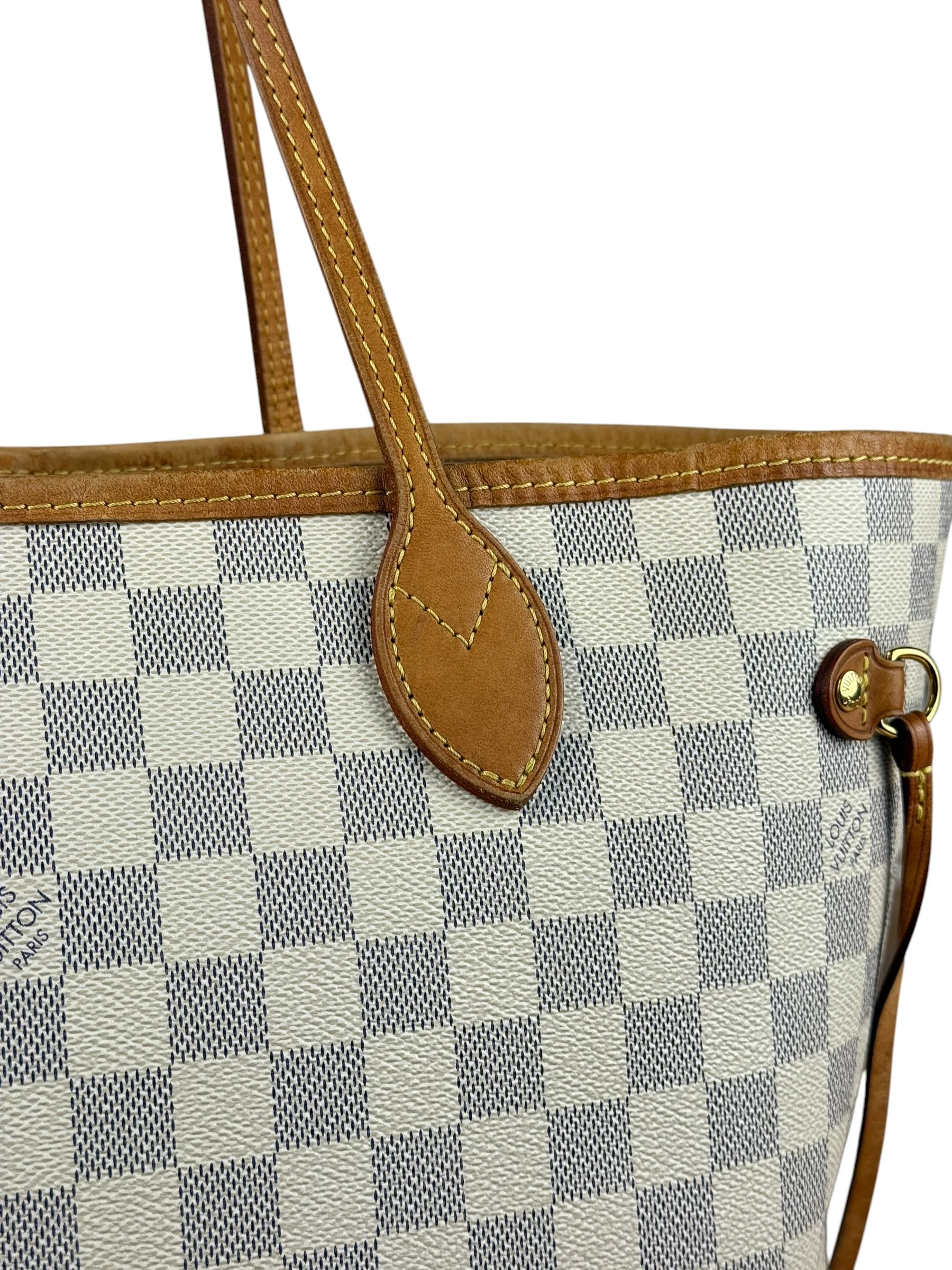 Louis Vuitton Neverfull MM Damier Azure Rose Interior w/ Pouch - Image 15