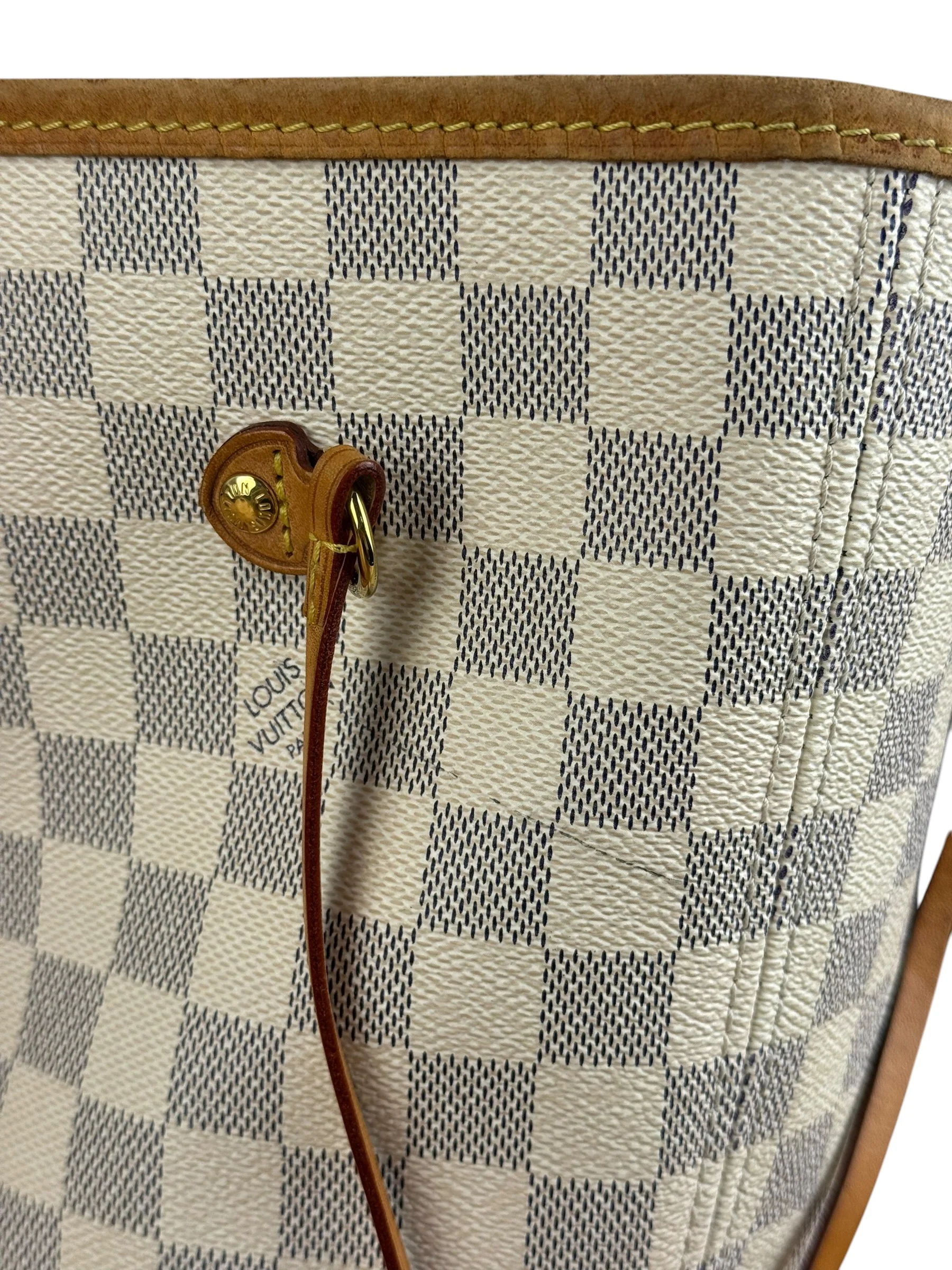 Louis Vuitton Neverfull MM Damier Azure Rose Interior w/ Pouch - Image 19