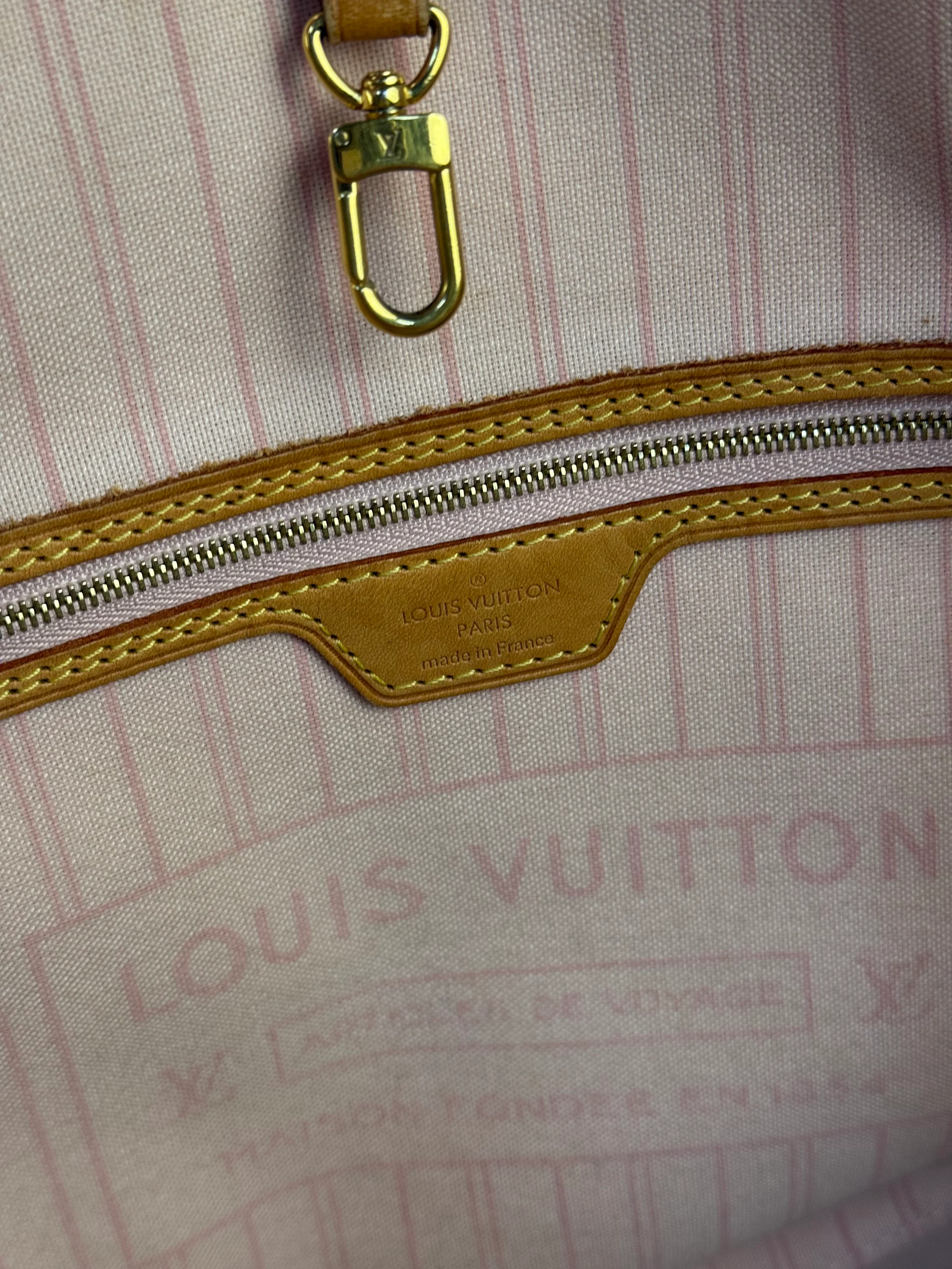 Louis Vuitton Neverfull MM Damier Azure Rose Interior w/ Pouch - Image 24