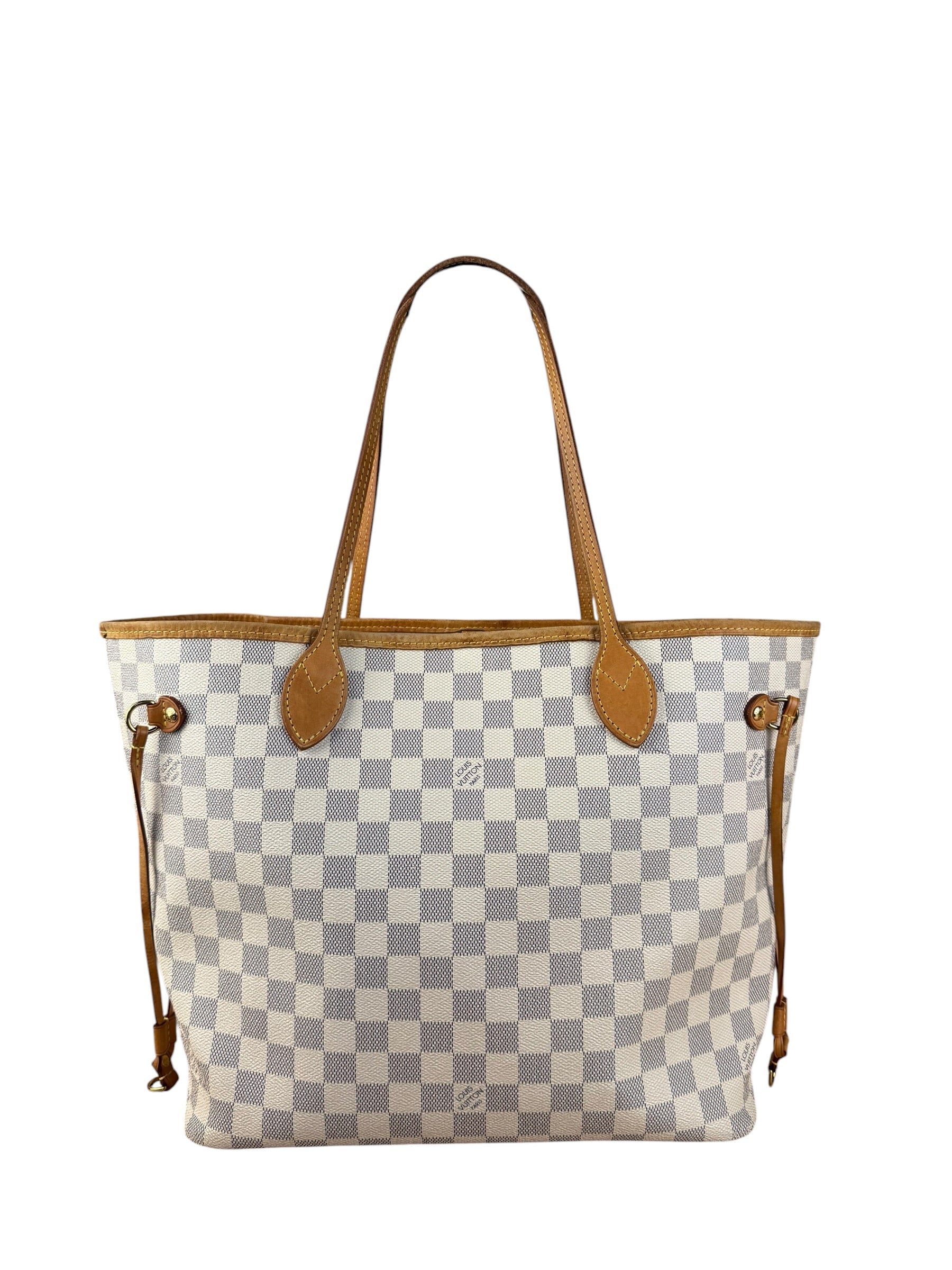 Louis Vuitton Neverfull MM Damier Azure Rose Interior w/ Pouch - Image 3