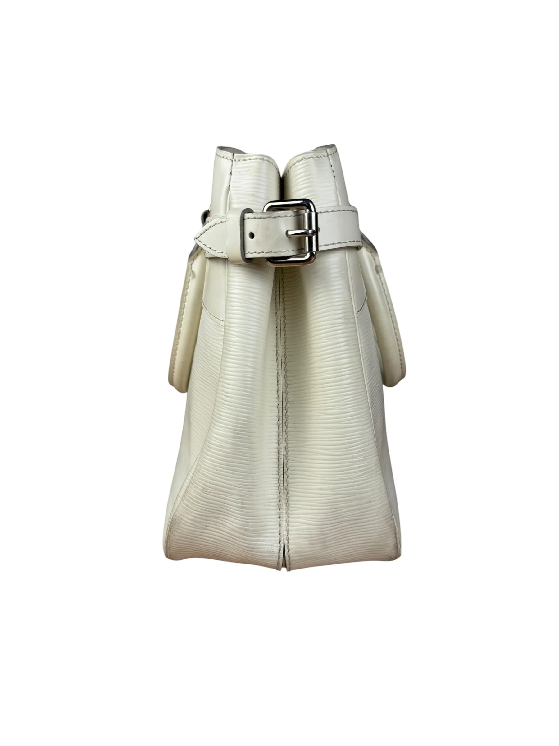 Louis Vuitton White Epi Passy Bag - Image 15
