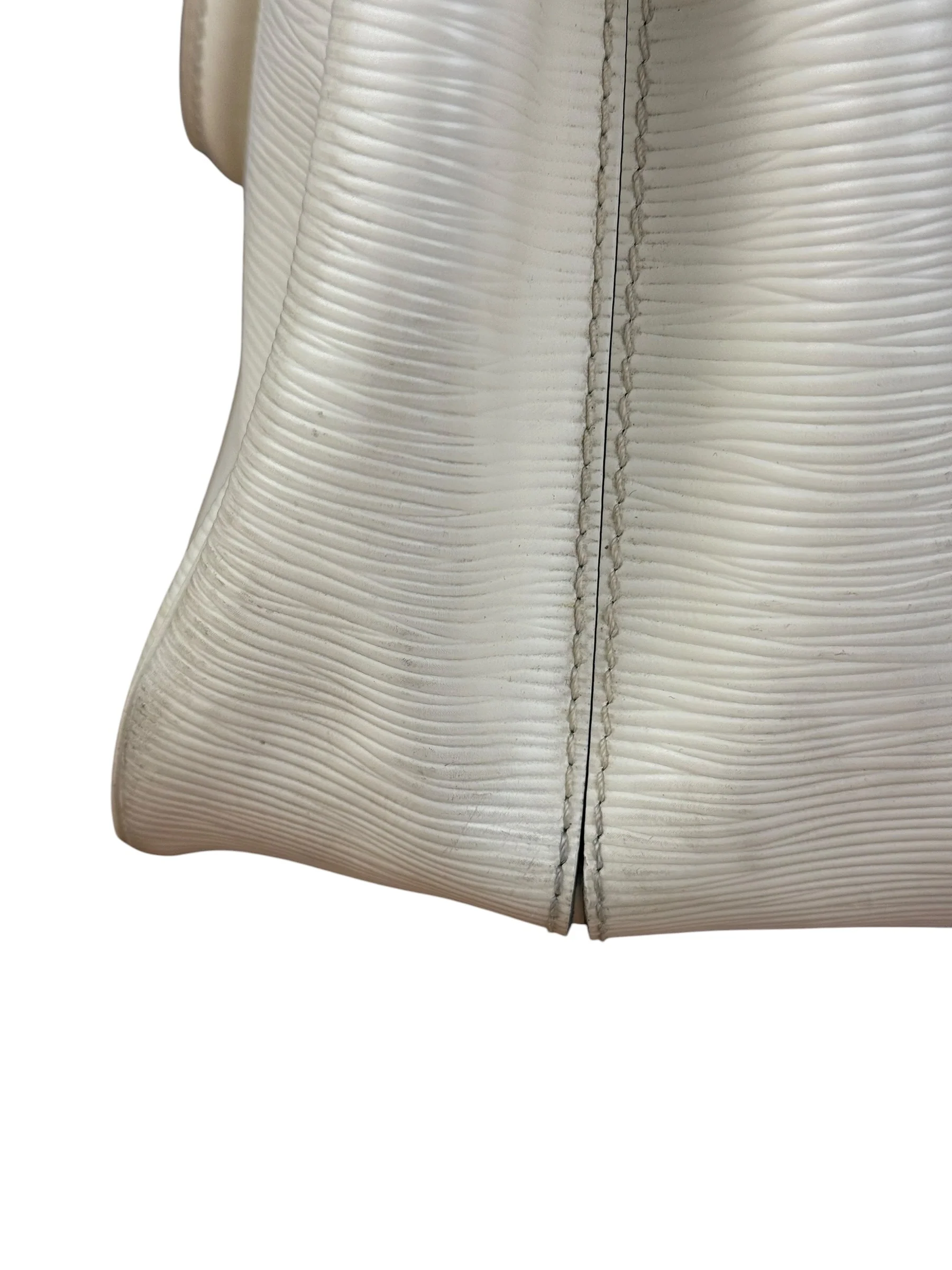 Louis Vuitton White Epi Passy Bag - Image 16