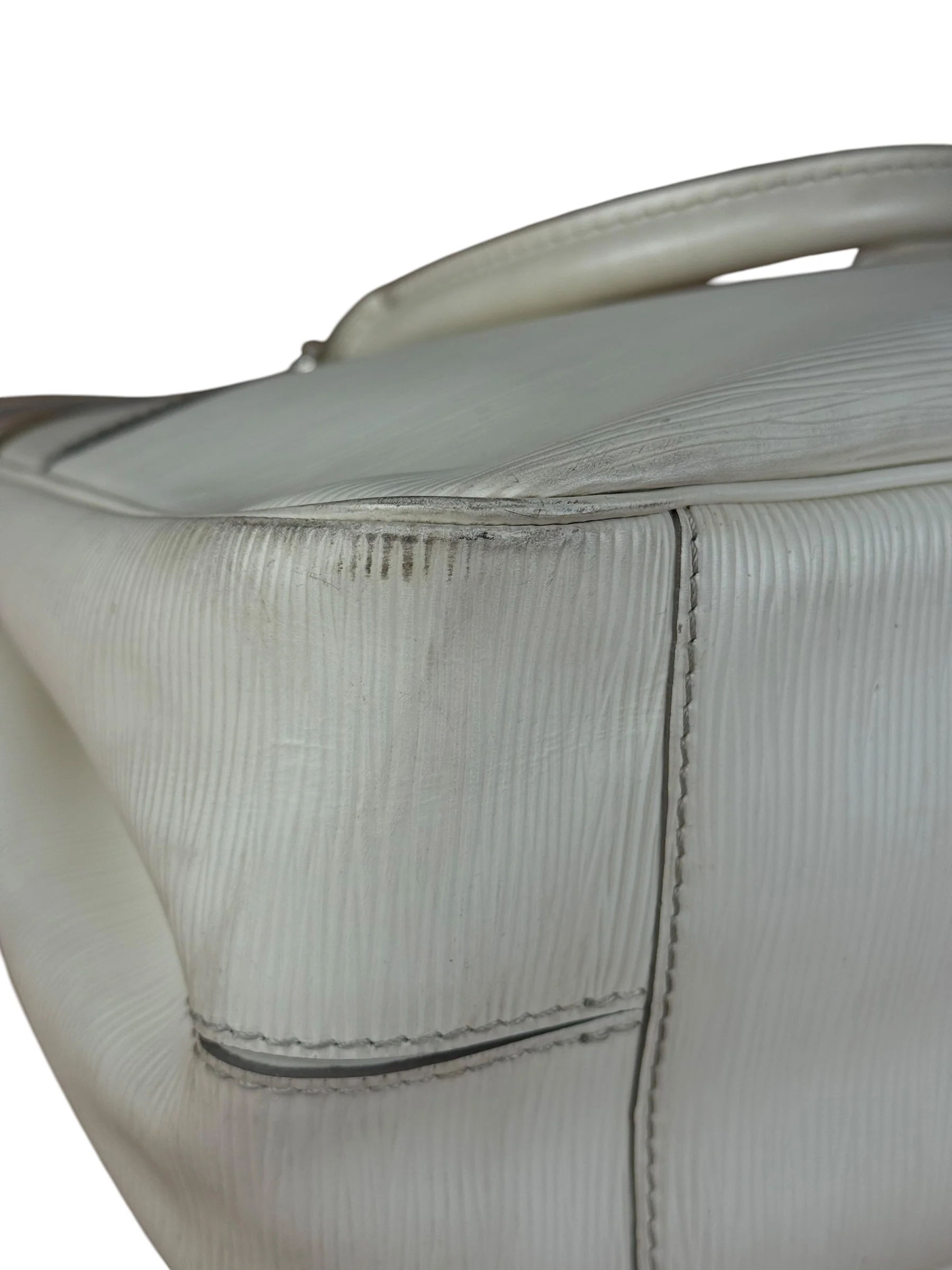 Louis Vuitton White Epi Passy Bag - Image 21