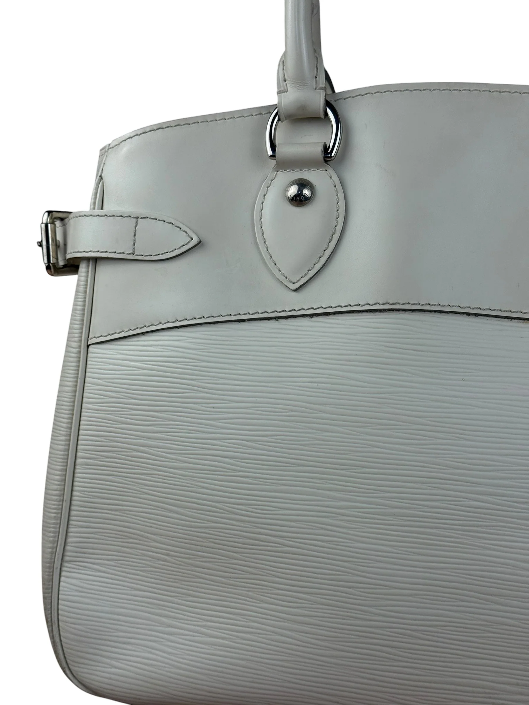 Louis Vuitton White Epi Passy Bag - Image 3