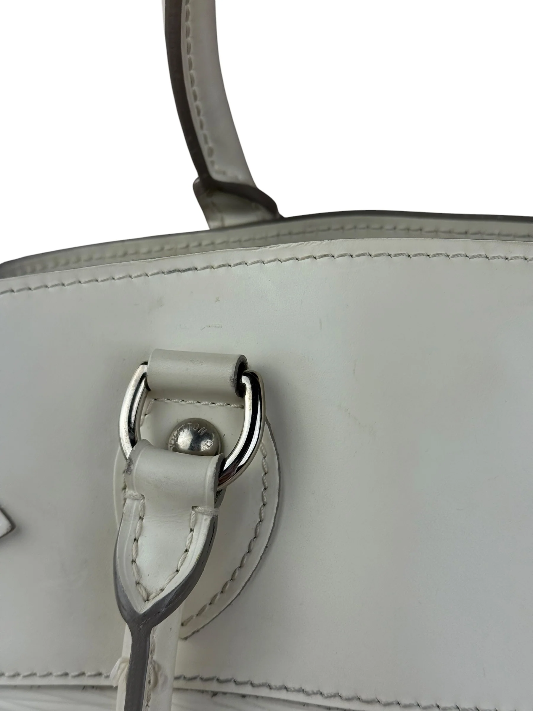 Louis Vuitton White Epi Passy Bag - Image 5
