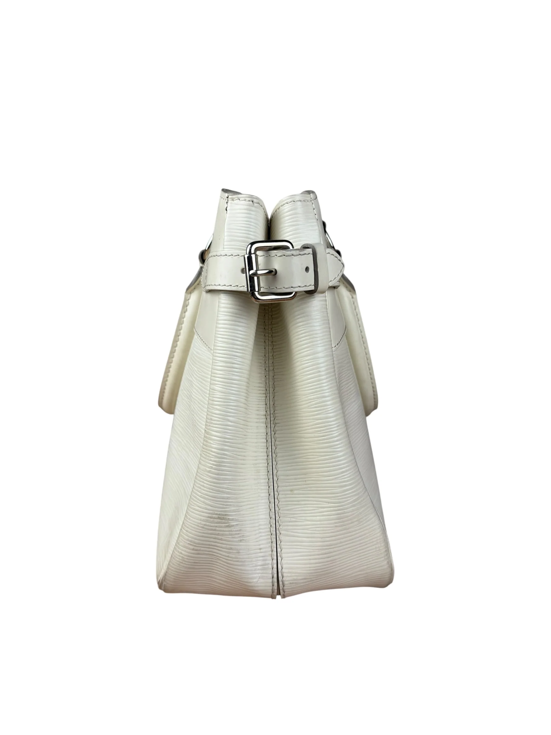 Louis Vuitton White Epi Passy Bag - Image 6