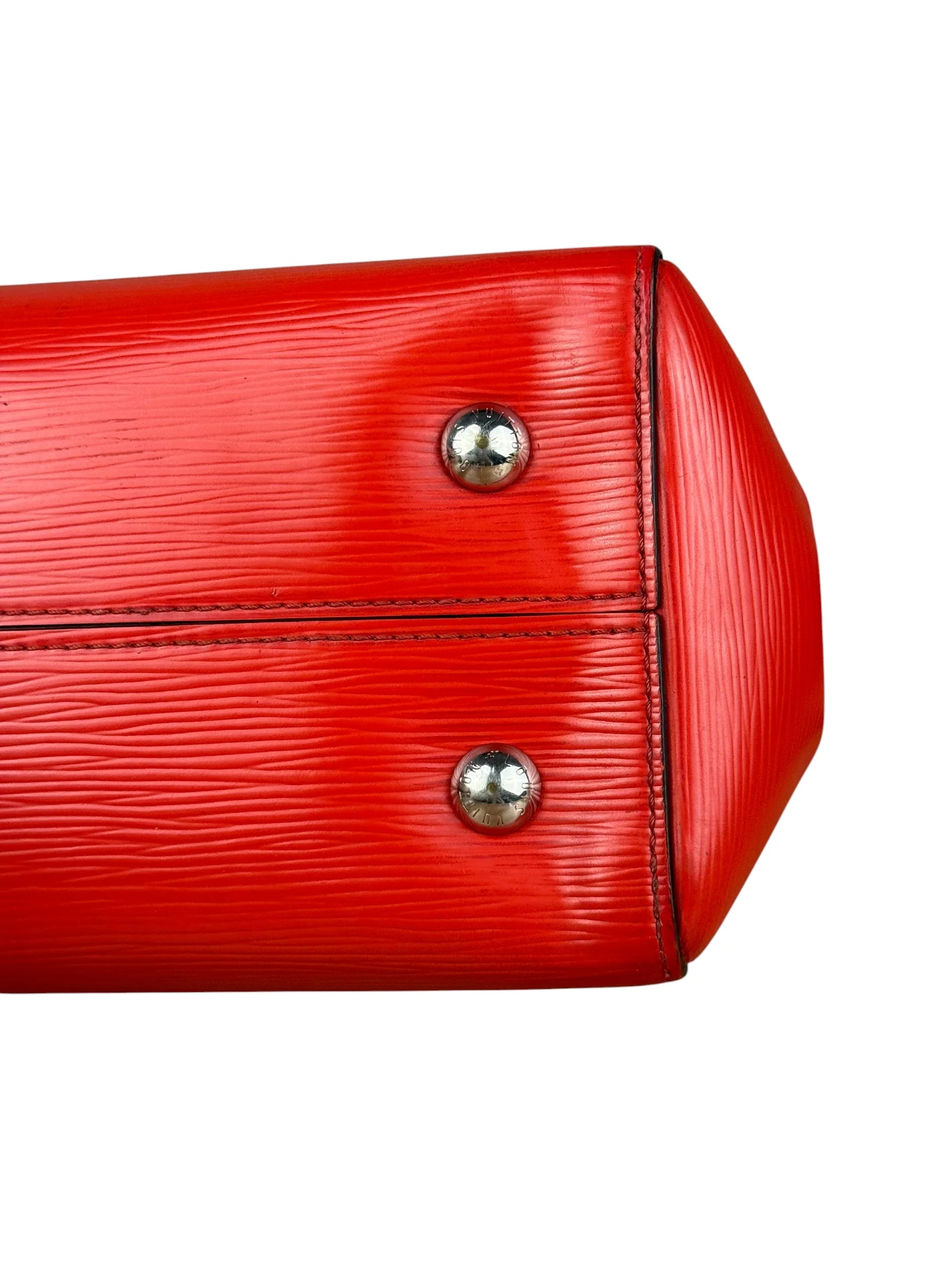 Louis Vuitton Red Epi Marly BB Handbag (No Strap) - Image 13