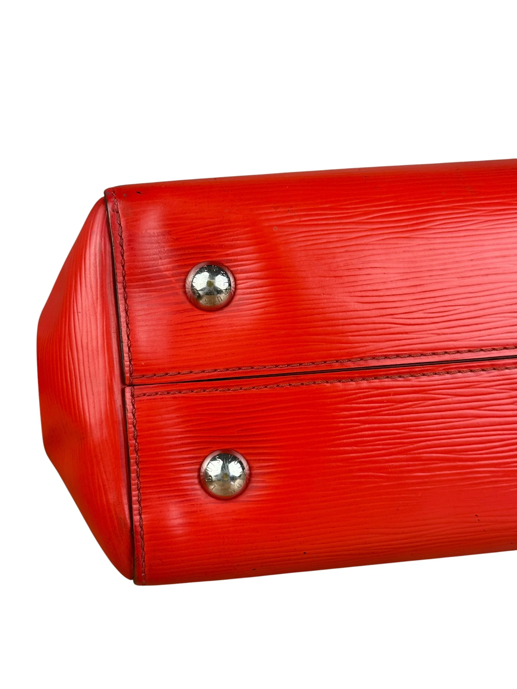 Louis Vuitton Red Epi Marly BB Handbag (No Strap) - Image 14