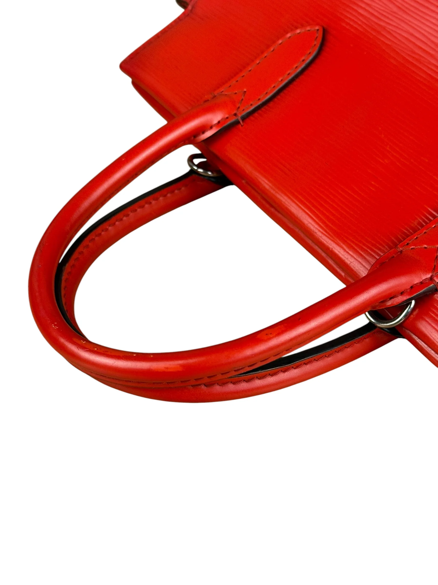 Louis Vuitton Red Epi Marly BB Handbag (No Strap) - Image 15