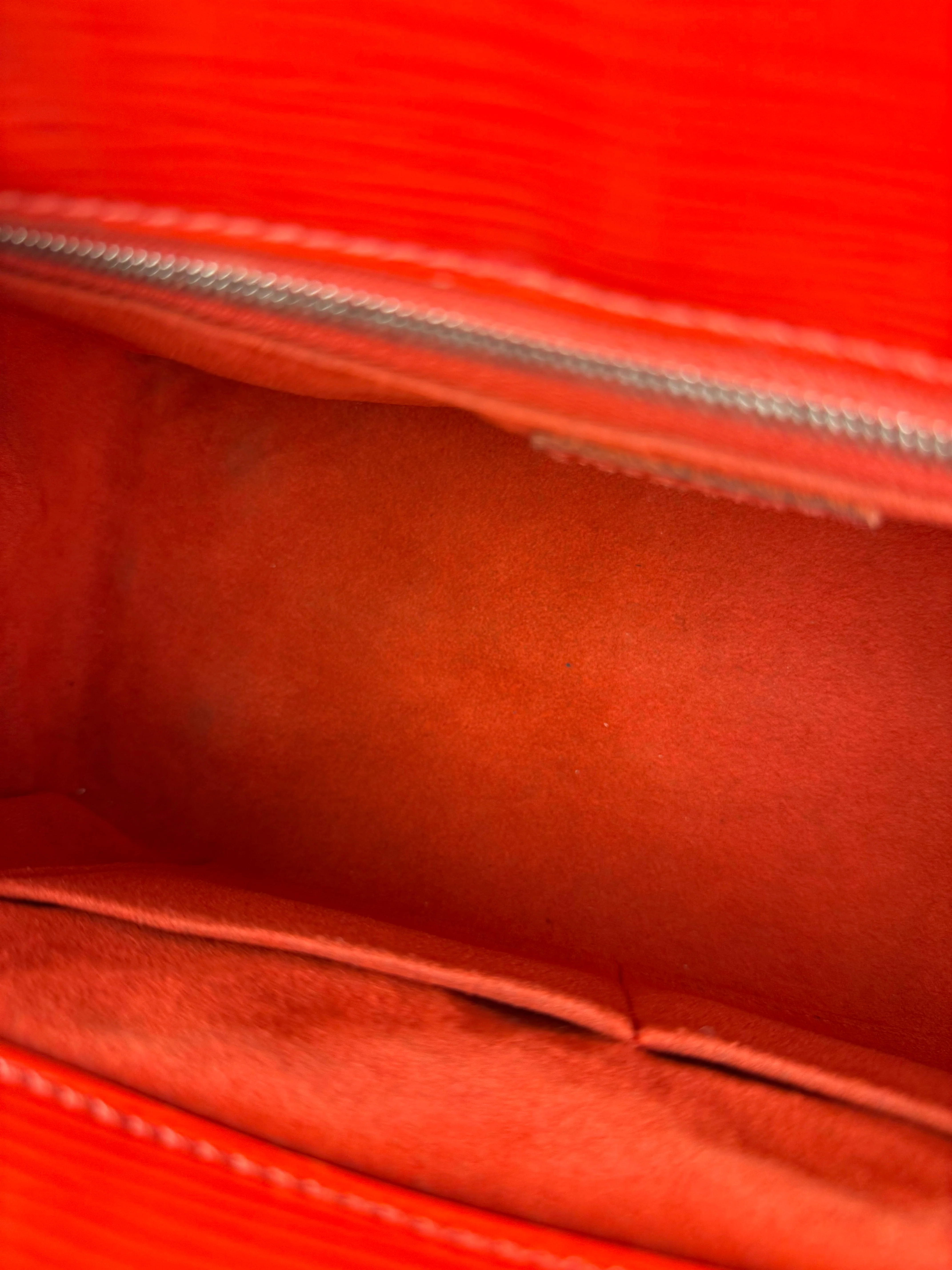Louis Vuitton Red Epi Marly BB Handbag (No Strap) - Image 17