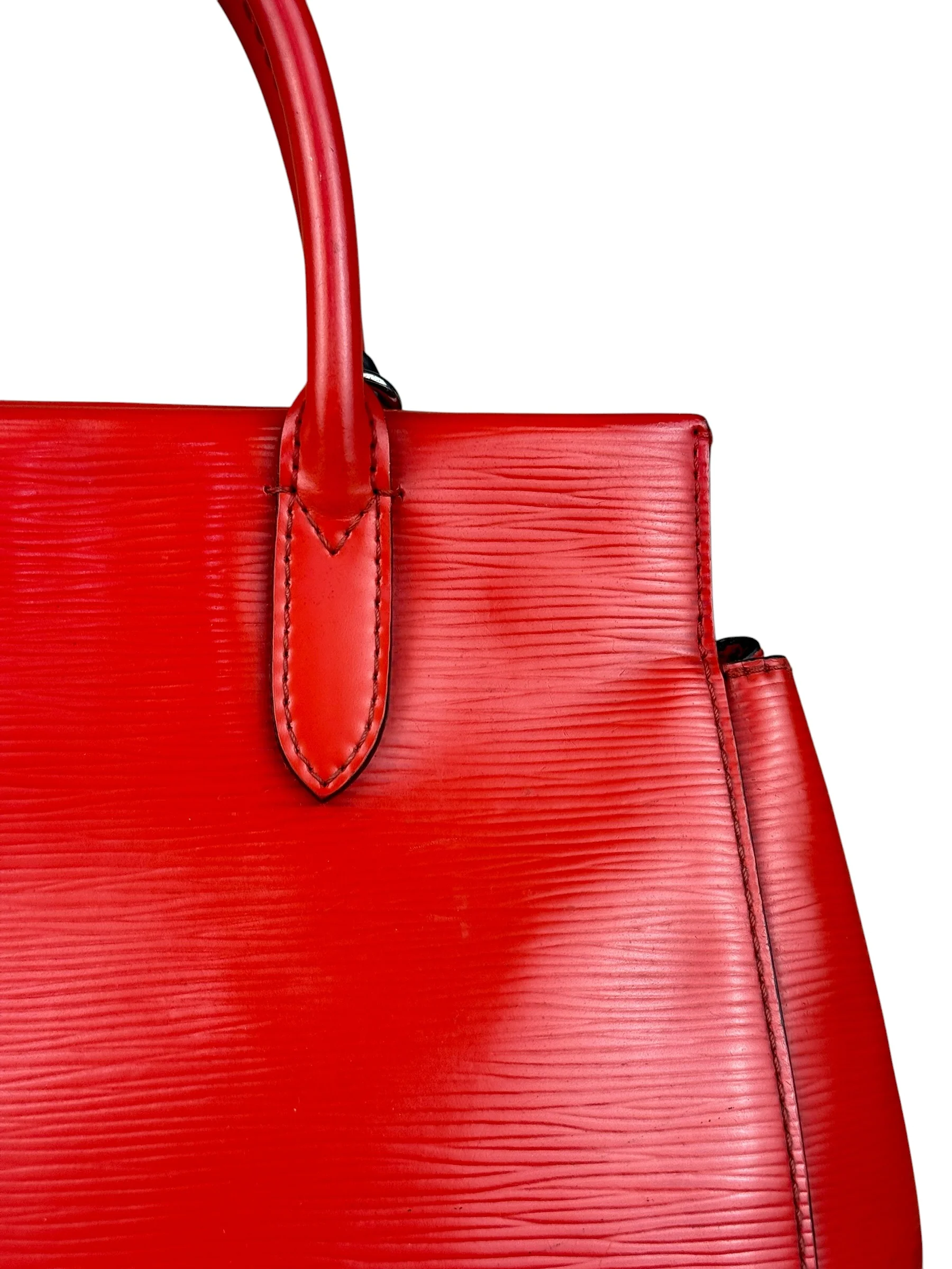 Louis Vuitton Red Epi Marly BB Handbag (No Strap) - Image 3