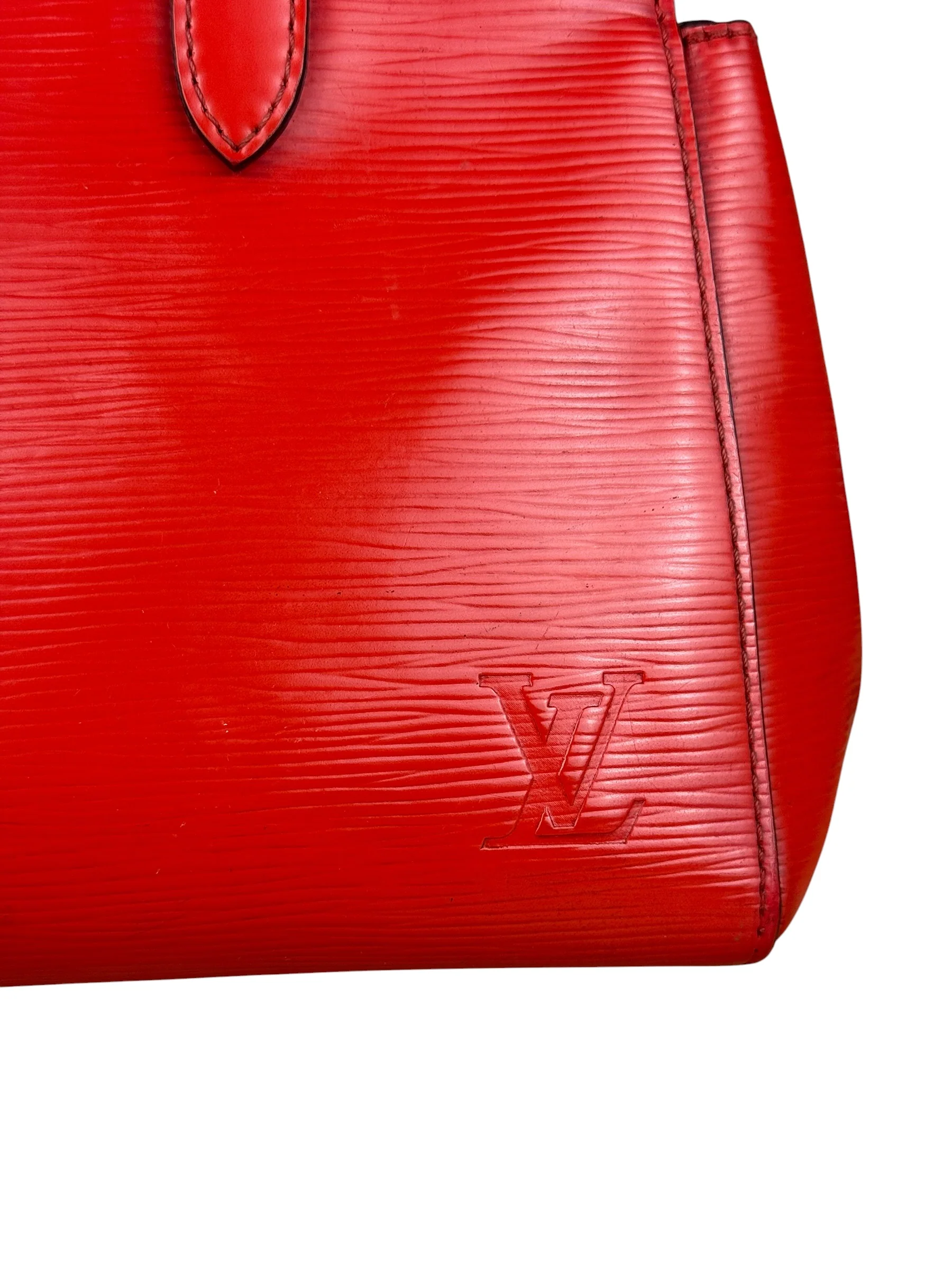 Louis Vuitton Red Epi Marly BB Handbag (No Strap) - Image 4
