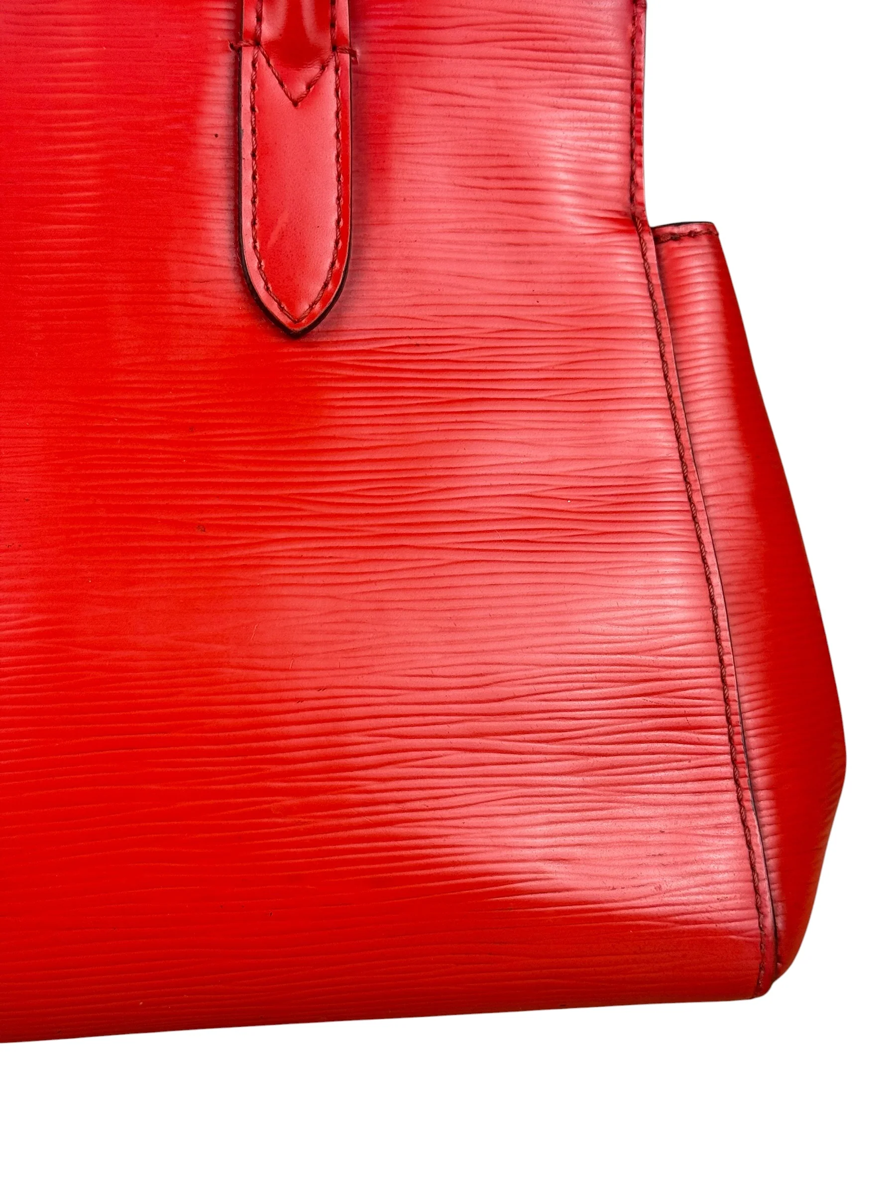 Louis Vuitton Red Epi Marly BB Handbag (No Strap) - Image 8