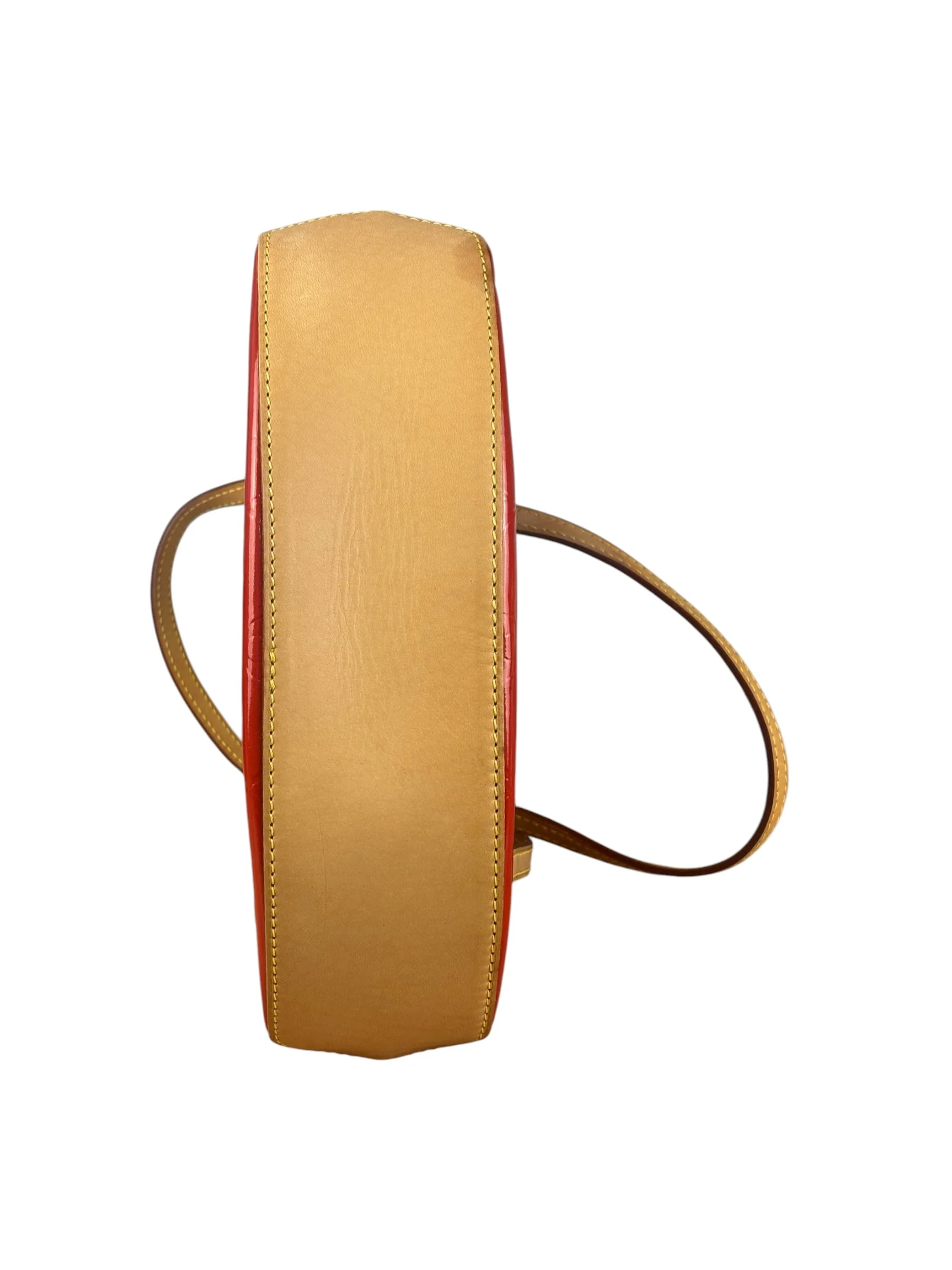 Louis Vuitton Red Monogram Vernis Biscayne Bay PM Handbag - Image 3