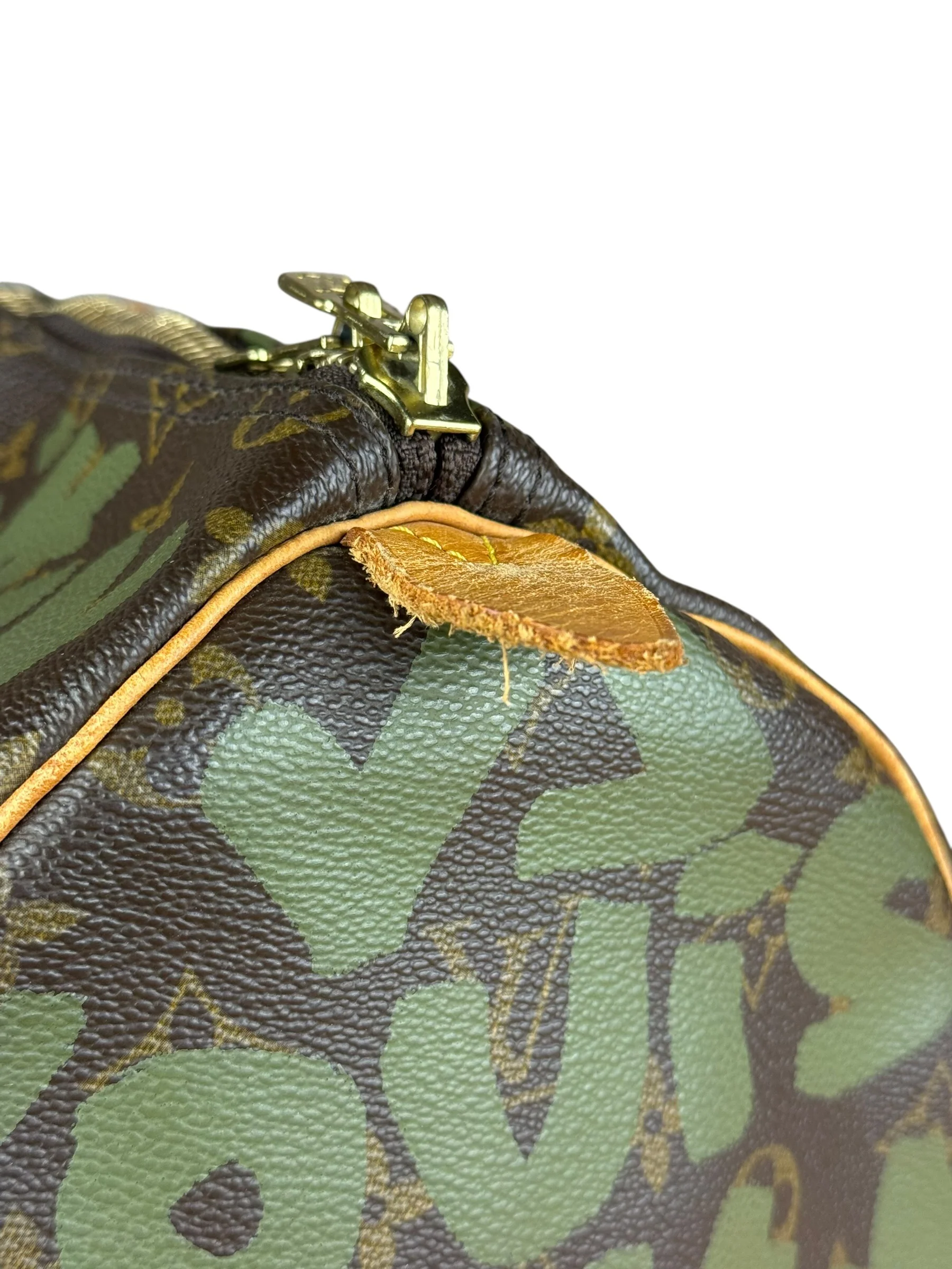 Louis Vuitton Stephen Sprouse Limited Edition Graffiti Keepall 50 Green - Image 11