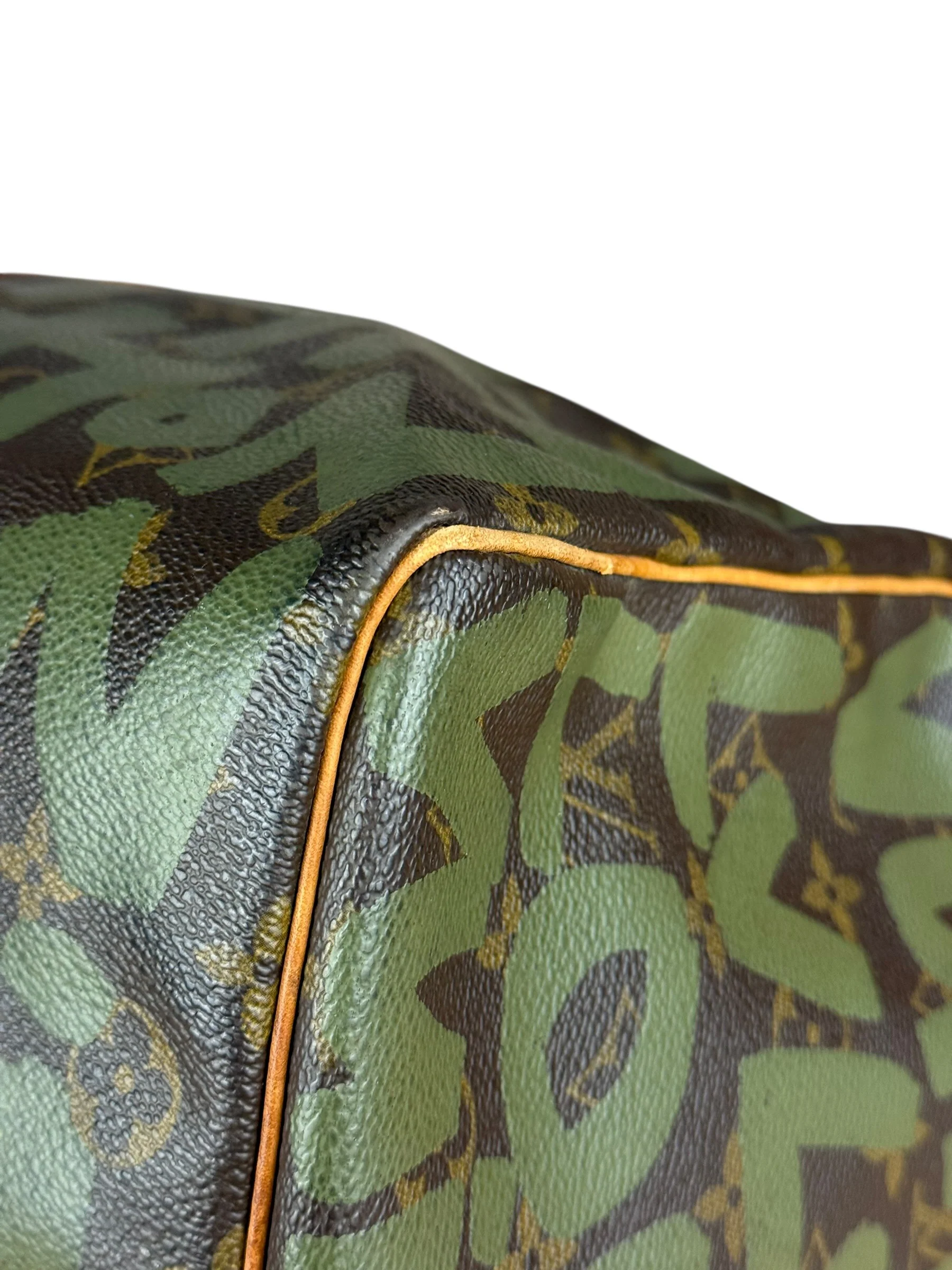 Louis Vuitton Stephen Sprouse Limited Edition Graffiti Keepall 50 Green - Image 15