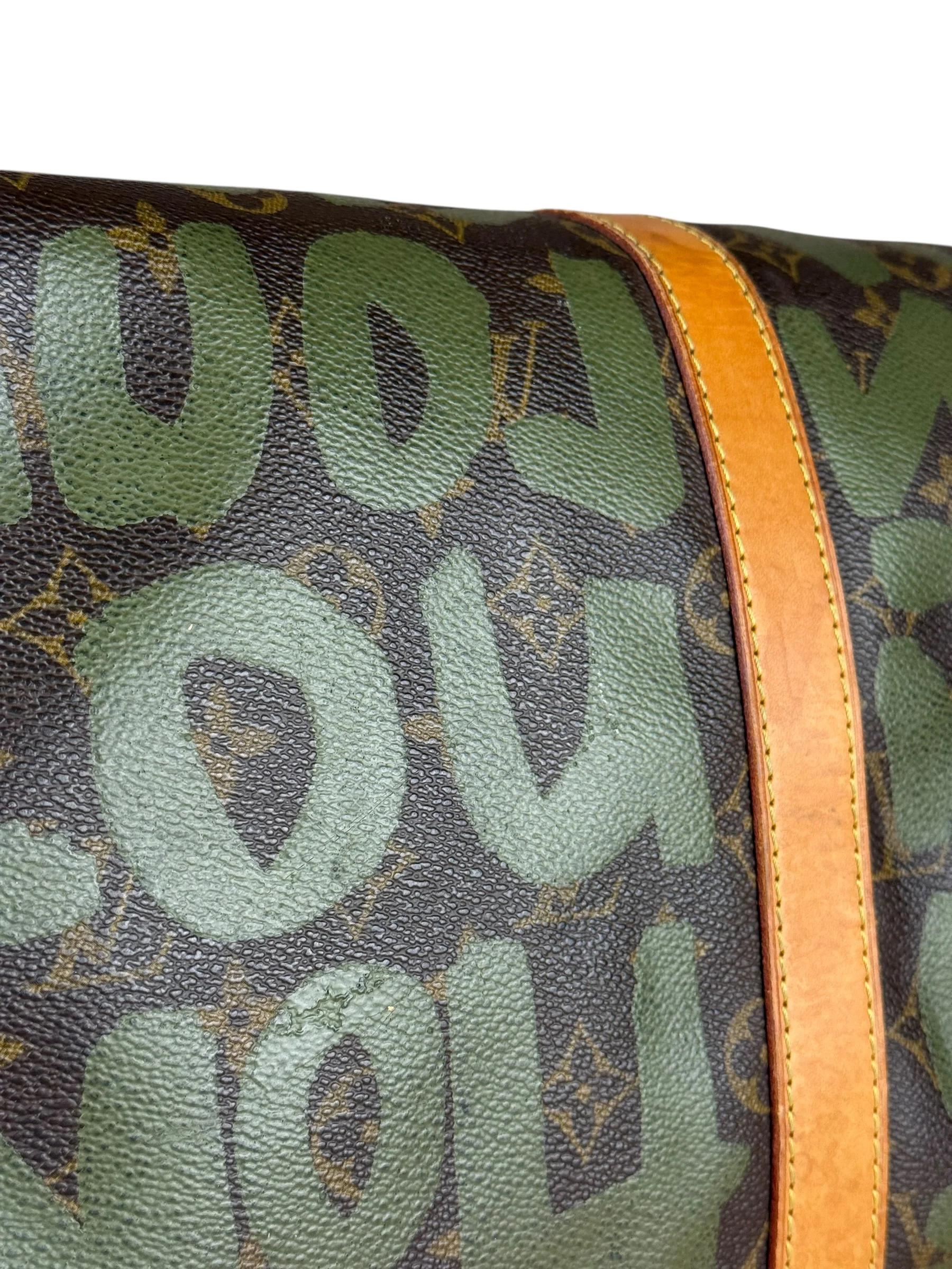 Louis Vuitton Stephen Sprouse Limited Edition Graffiti Keepall 50 Green - Image 19