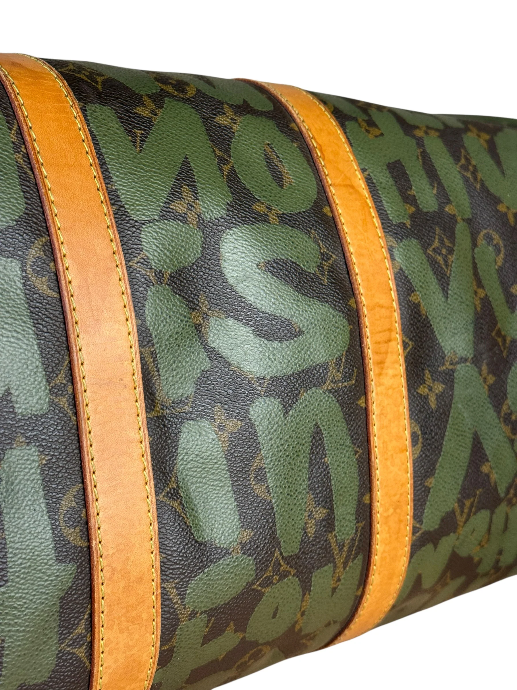 Louis Vuitton Stephen Sprouse Limited Edition Graffiti Keepall 50 Green - Image 20