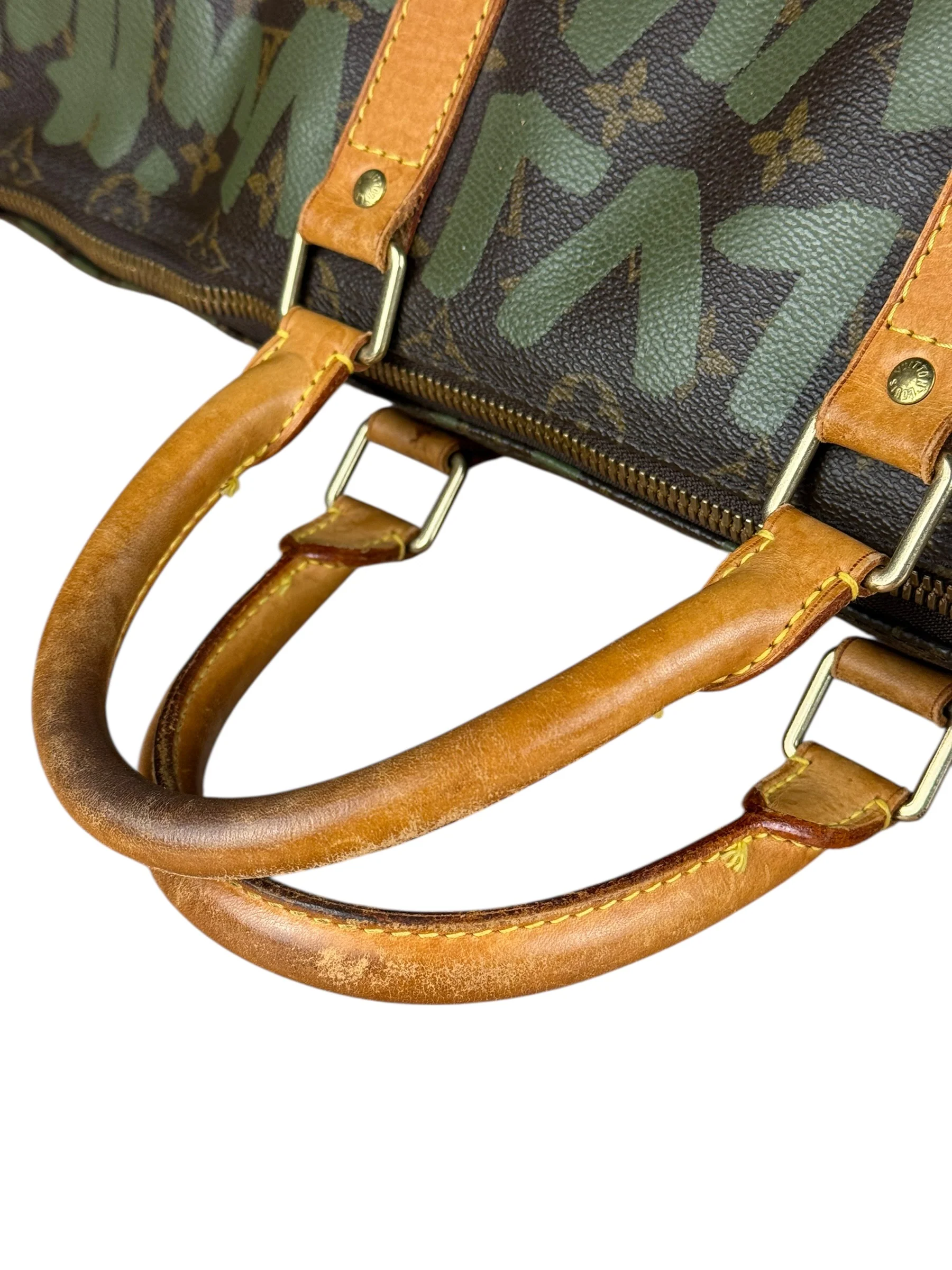 Louis Vuitton Stephen Sprouse Limited Edition Graffiti Keepall 50 Green - Image 21