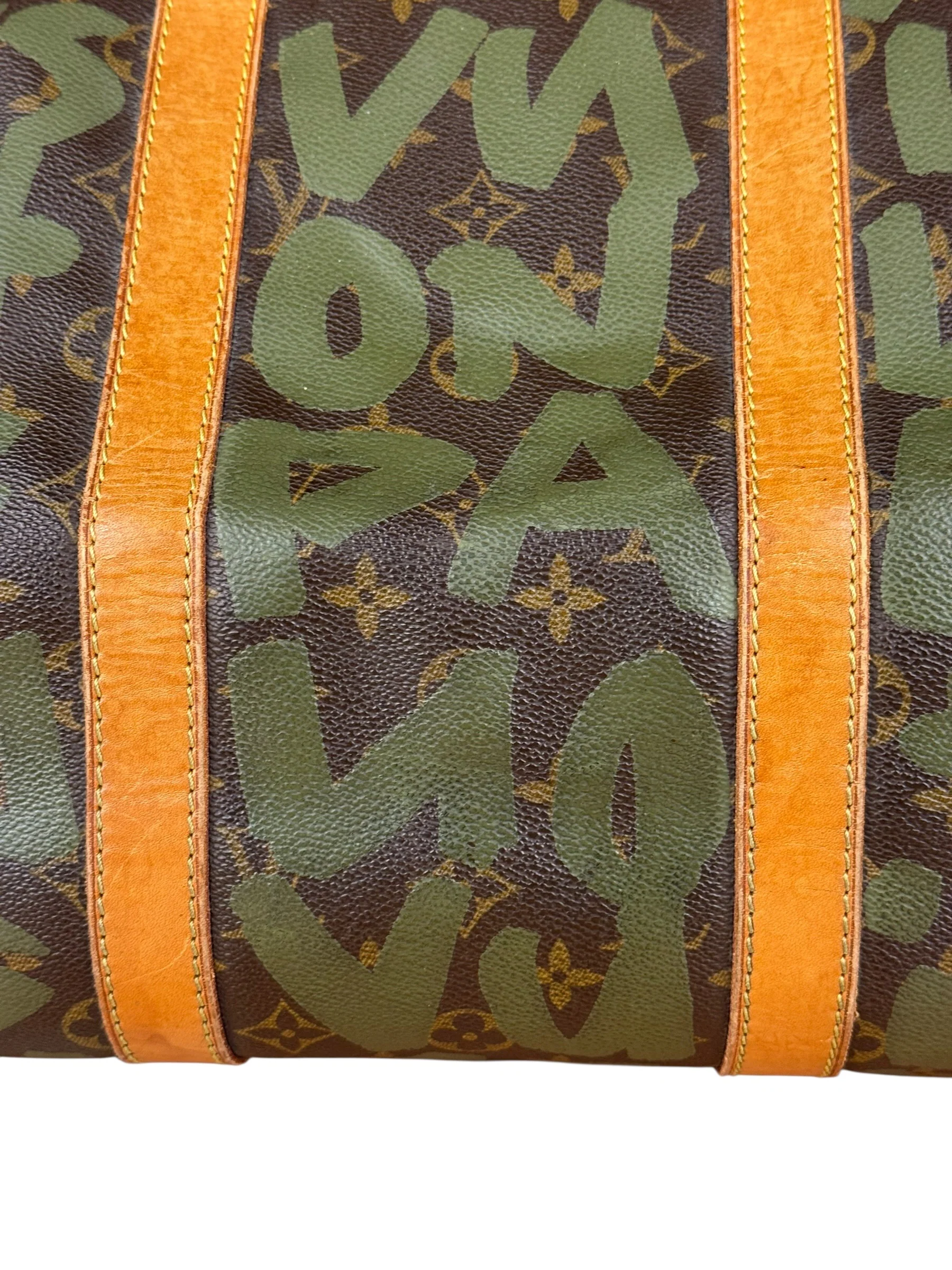 Louis Vuitton Stephen Sprouse Limited Edition Graffiti Keepall 50 Green - Image 6