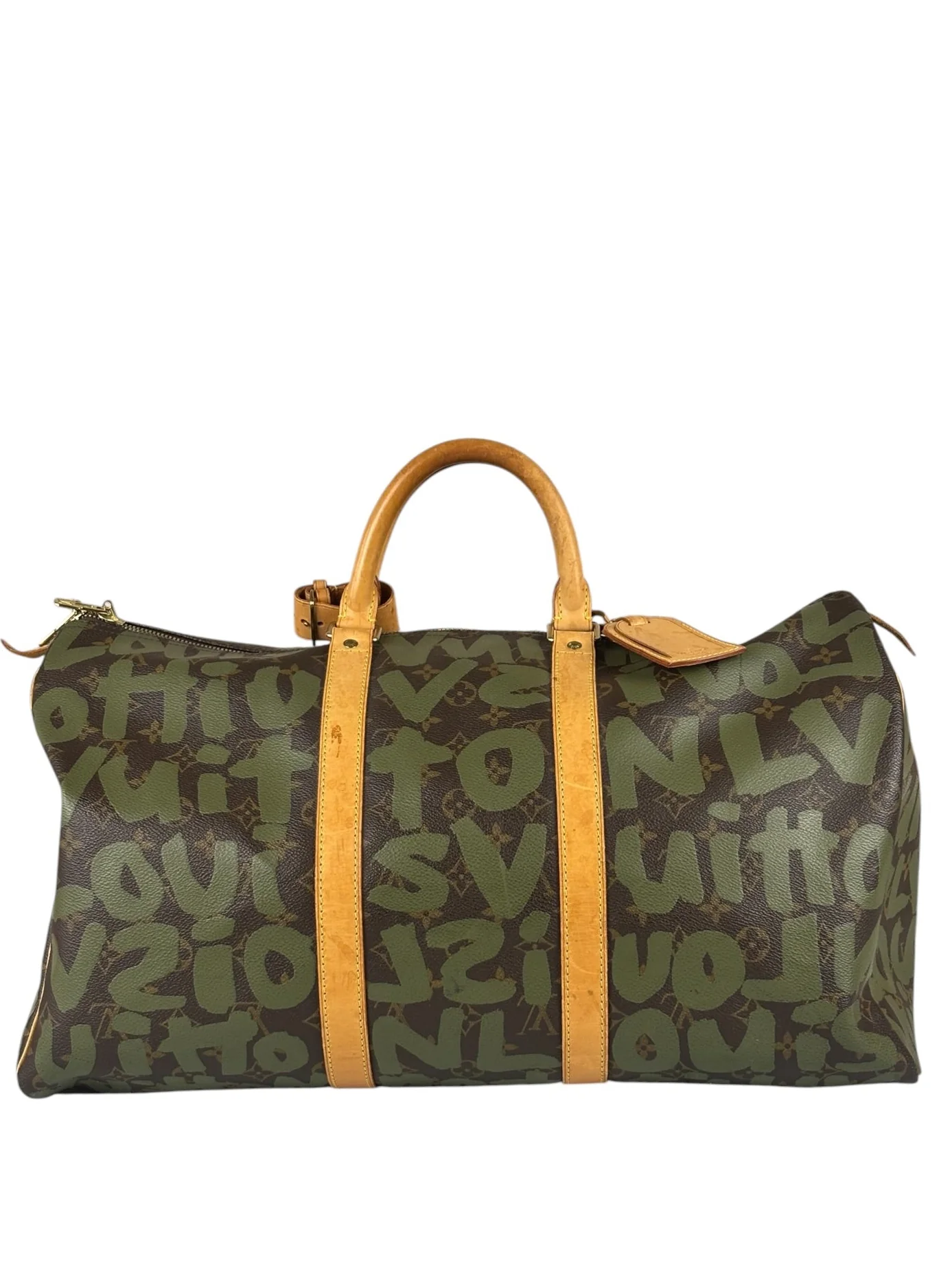 Louis Vuitton Stephen Sprouse Limited Edition Graffiti Keepall 50 Green