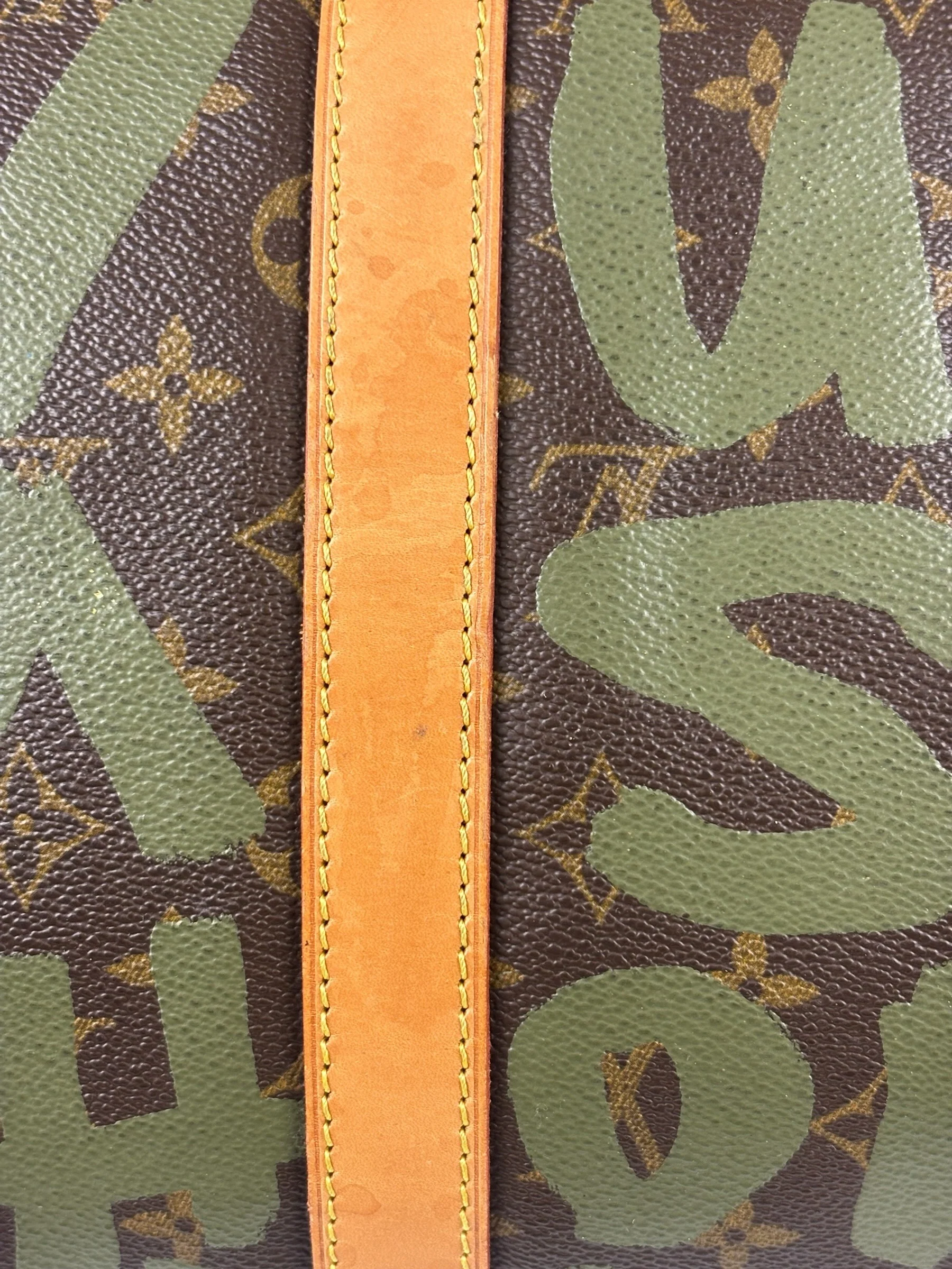 Louis Vuitton Stephen Sprouse Limited Edition Graffiti Keepall 50 Green - Image 13