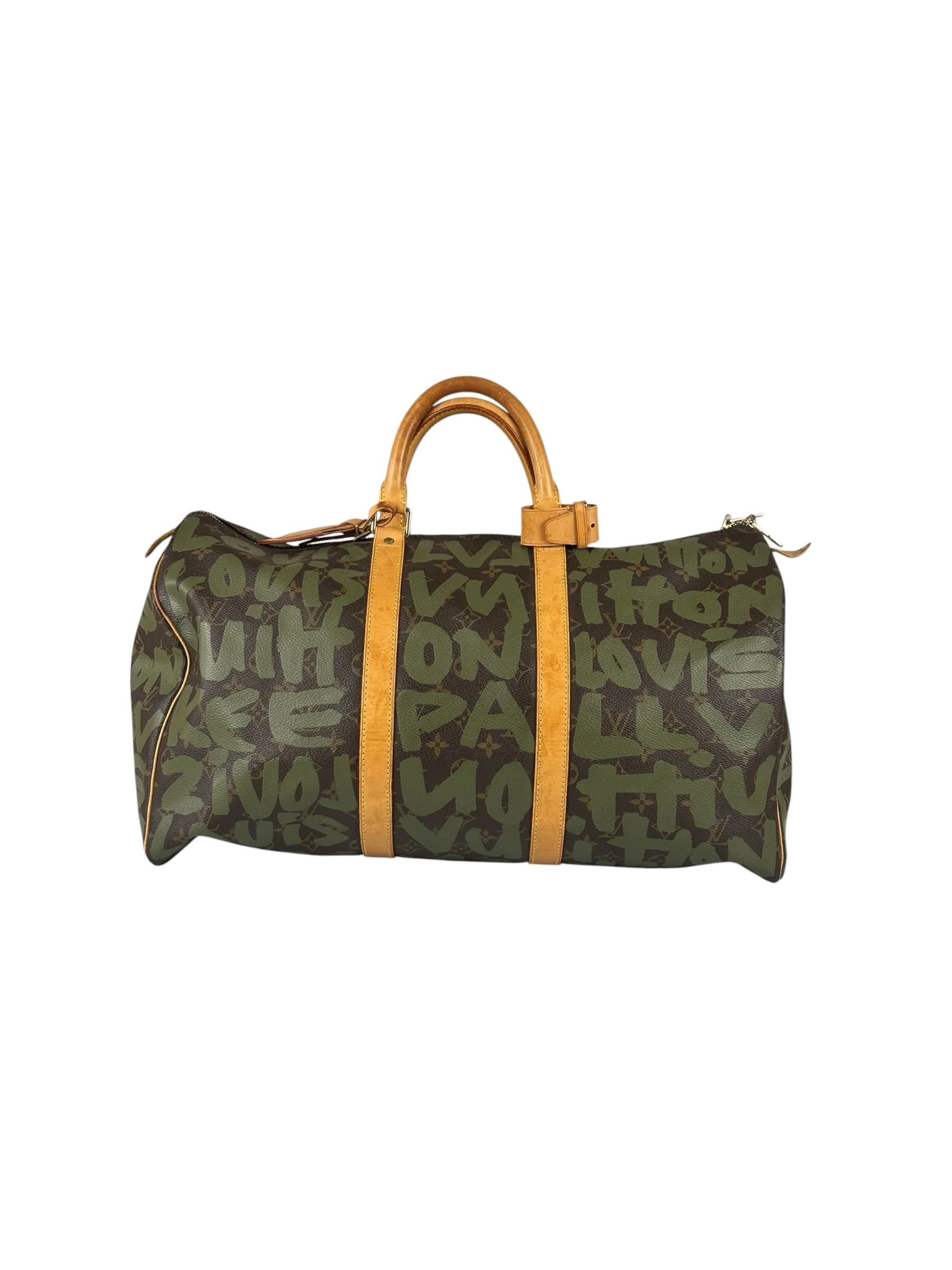 Louis Vuitton Stephen Sprouse Limited Edition Graffiti Keepall 50 Green - Image 4