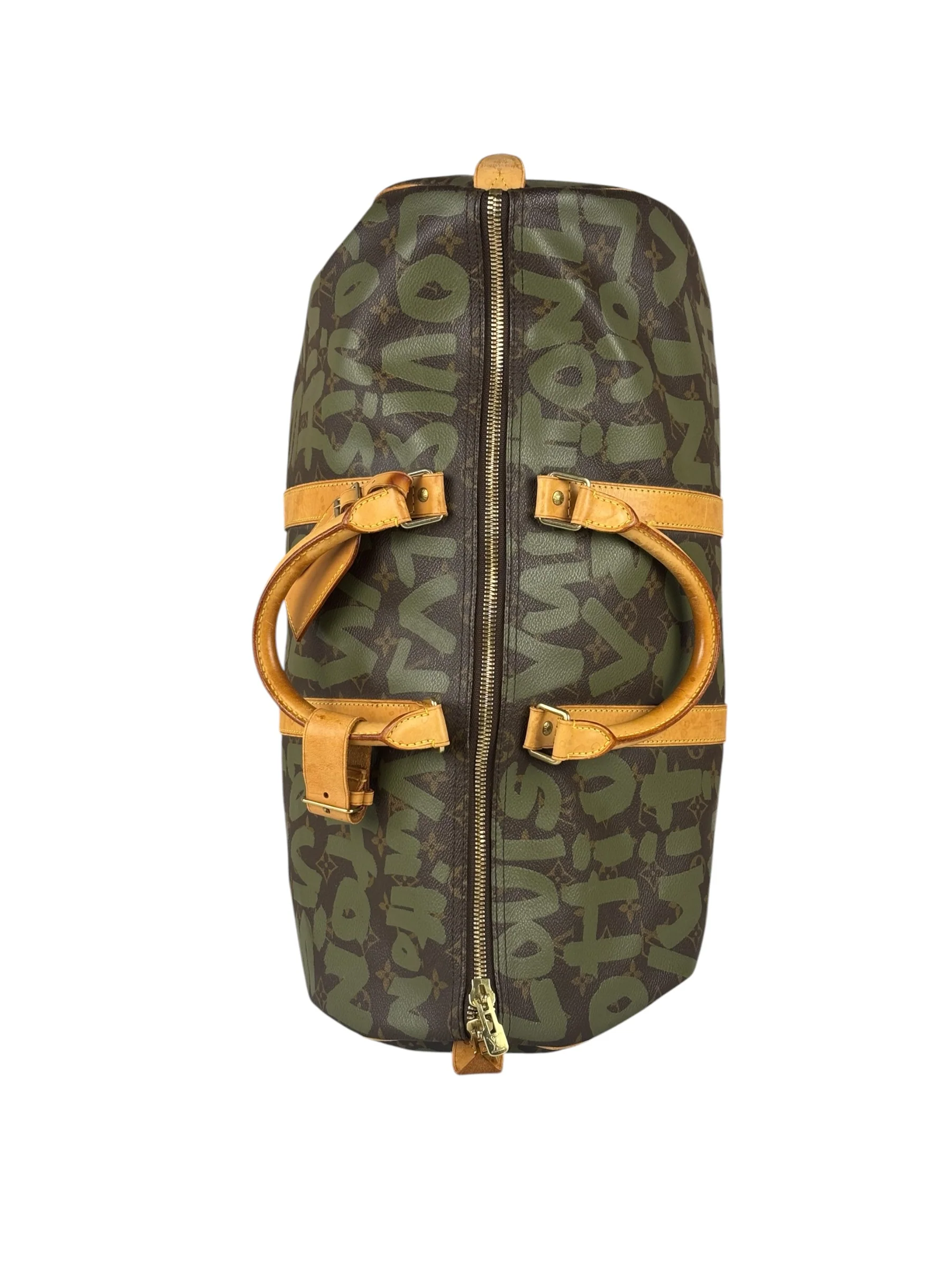 Louis Vuitton Stephen Sprouse Limited Edition Graffiti Keepall 50 Green - Image 6