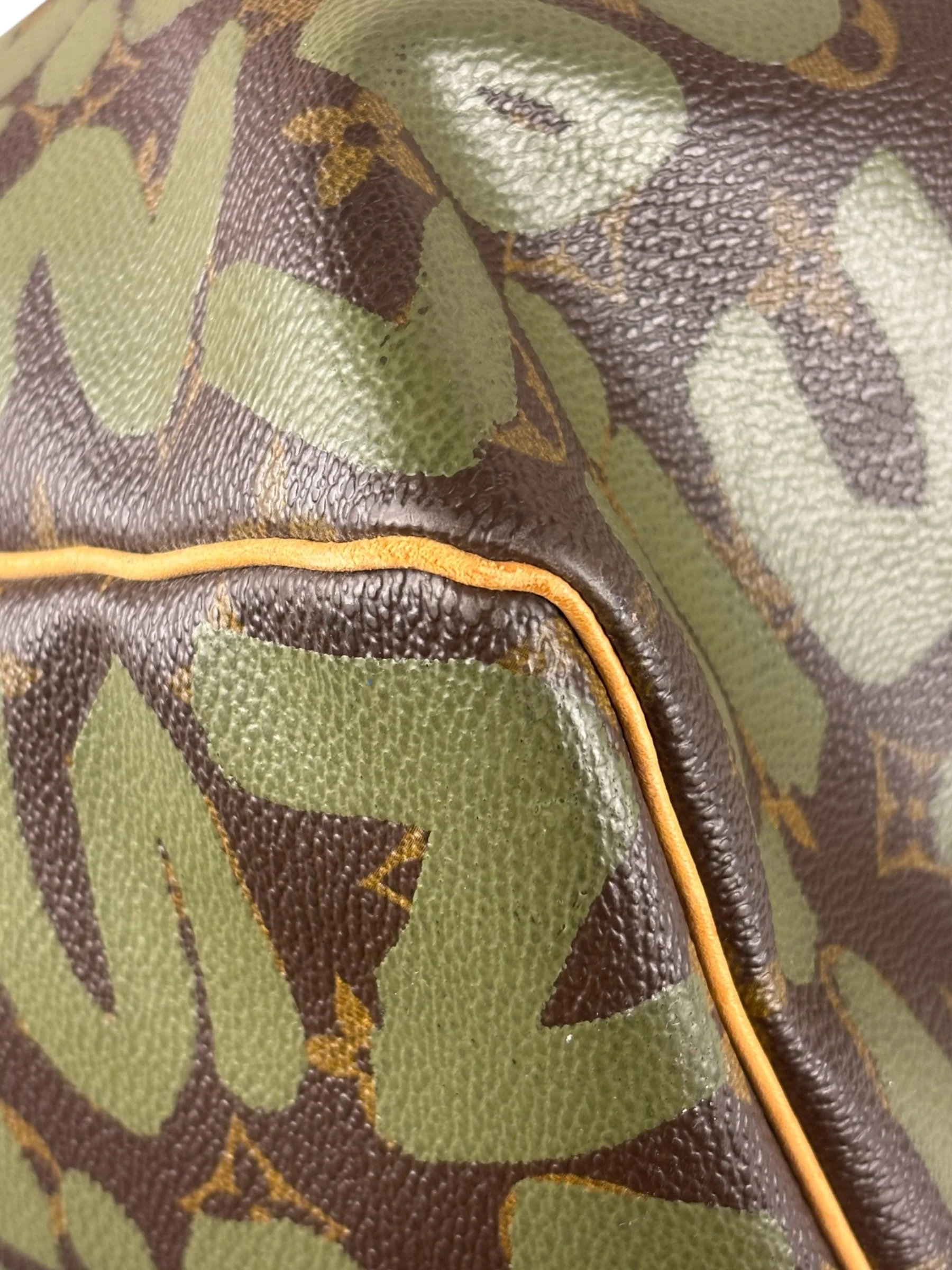 Louis Vuitton Stephen Sprouse Limited Edition Graffiti Keepall 50 Green - Image 9