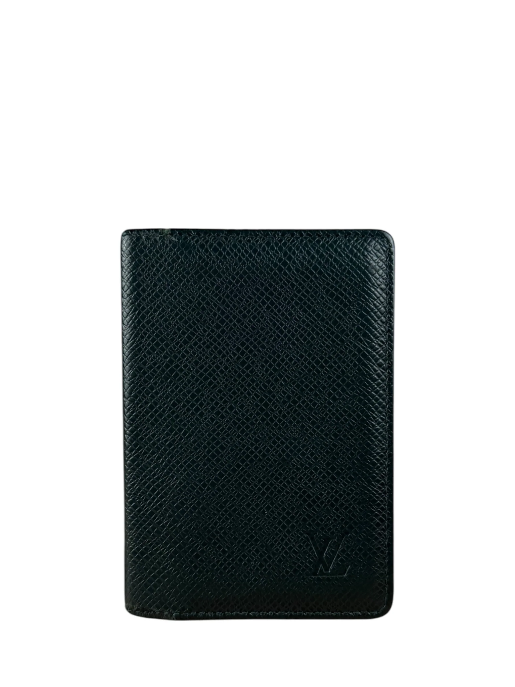 Louis Vuitton Vintage Green Taiga Cardholder
