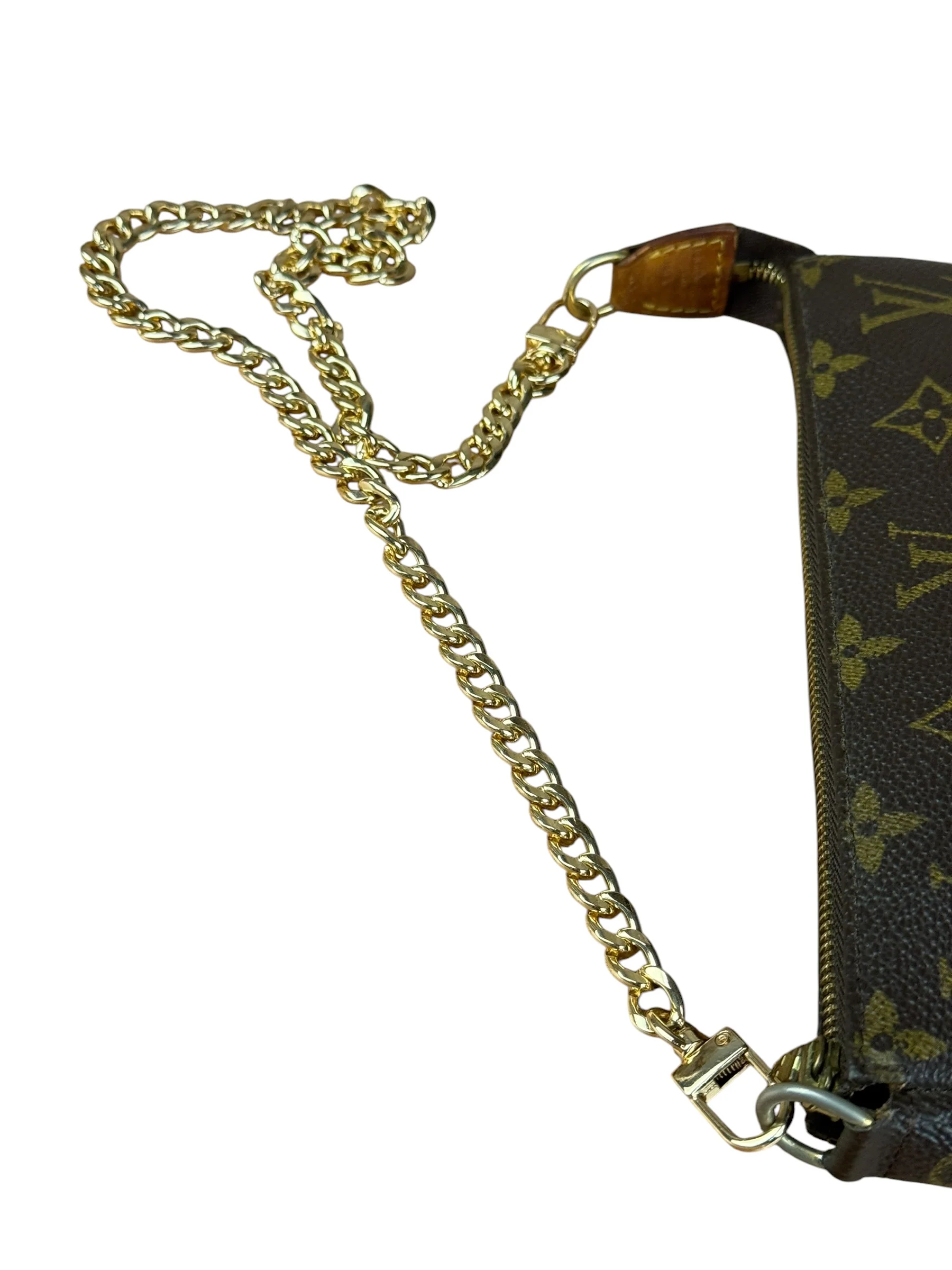 Louis Vuitton Vintage Monogram Pochette (Replacement Chain) - Image 13
