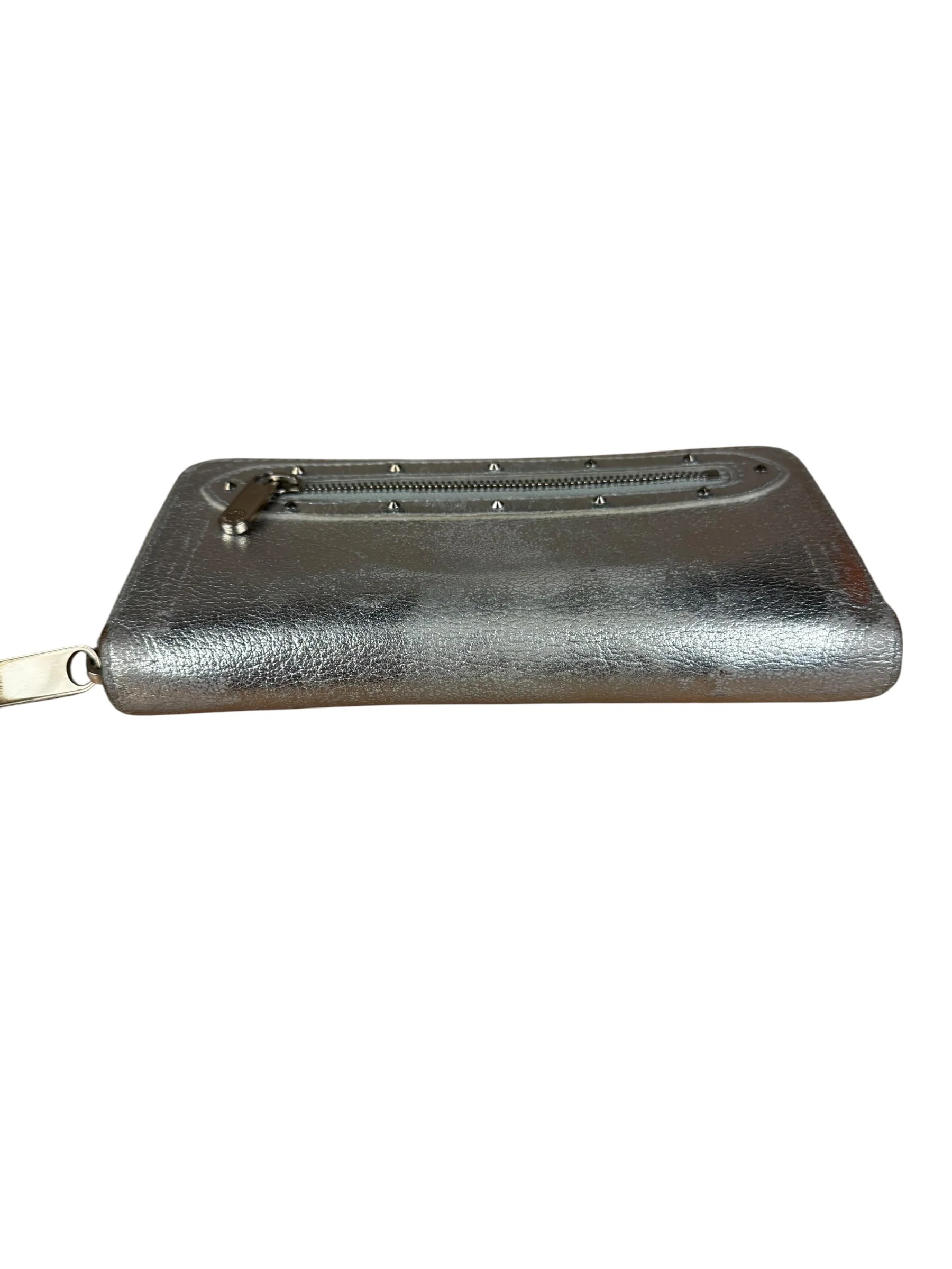 Louis Vuitton Vintage Suhali Silver Leather Zippy Wallet - Image 12