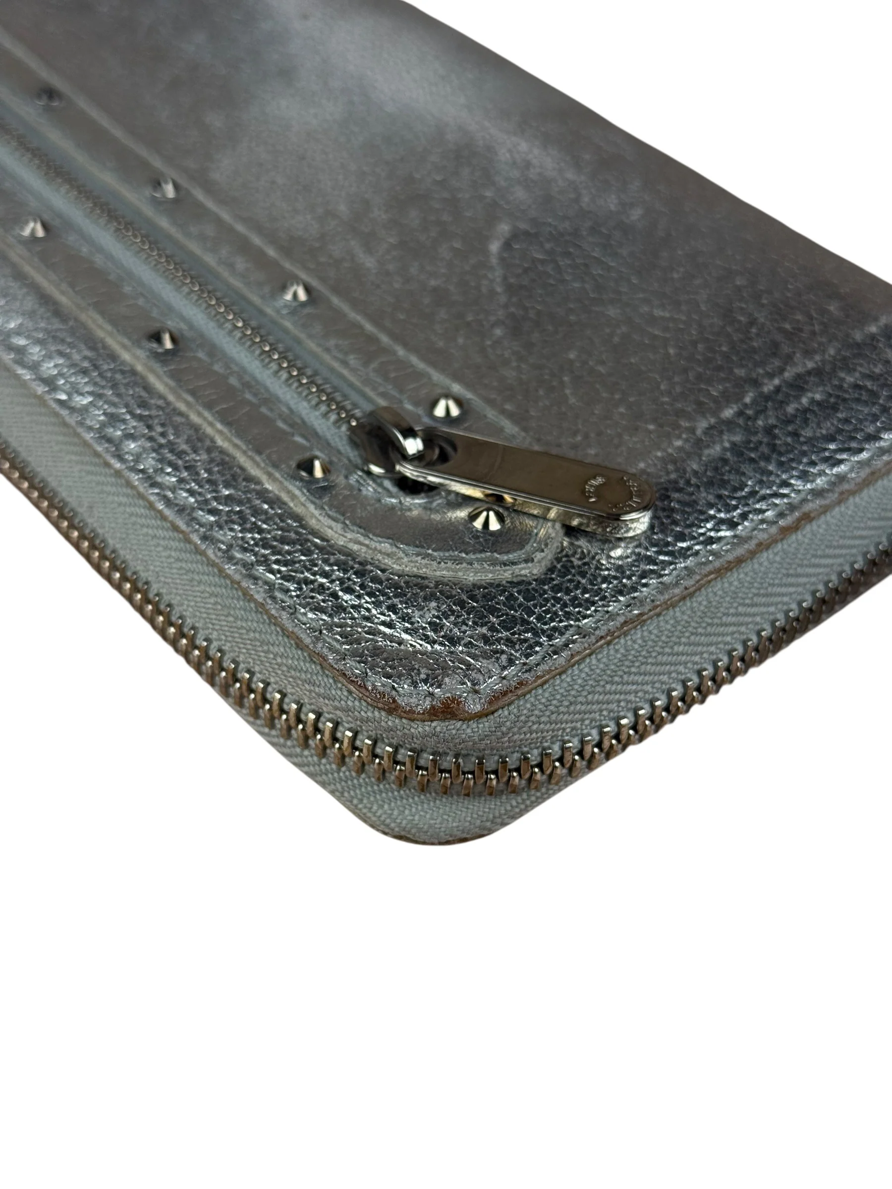 Louis Vuitton Vintage Suhali Silver Leather Zippy Wallet - Image 16